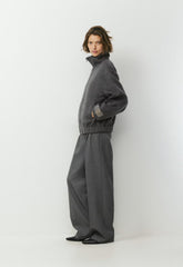 The Alder Double-Faced Coat - Luxe (Re)Wool - HEATHER CHARCOAL