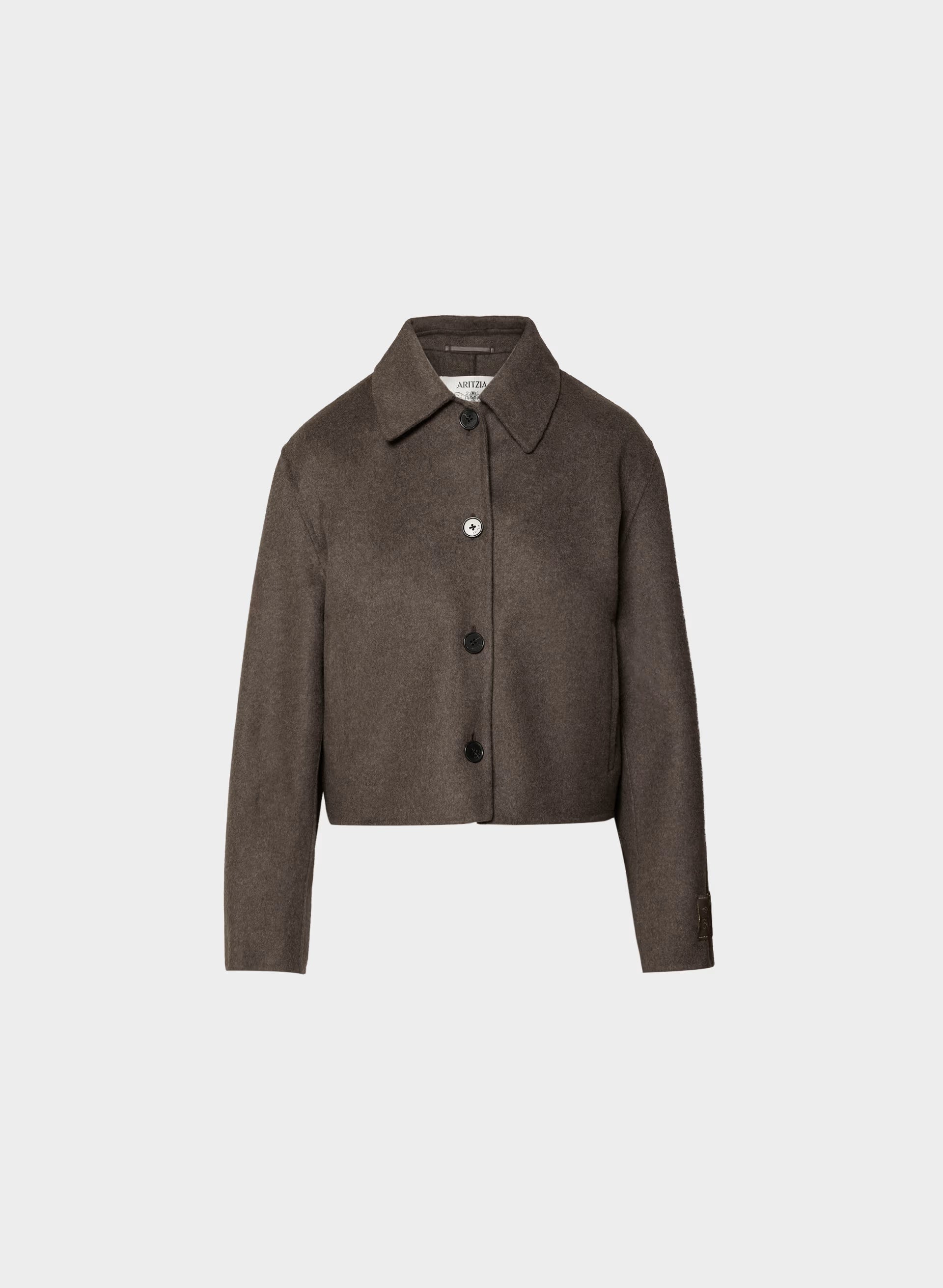 The Heath Double-Faced Coat - Luxe (Re)Wool - SOOT