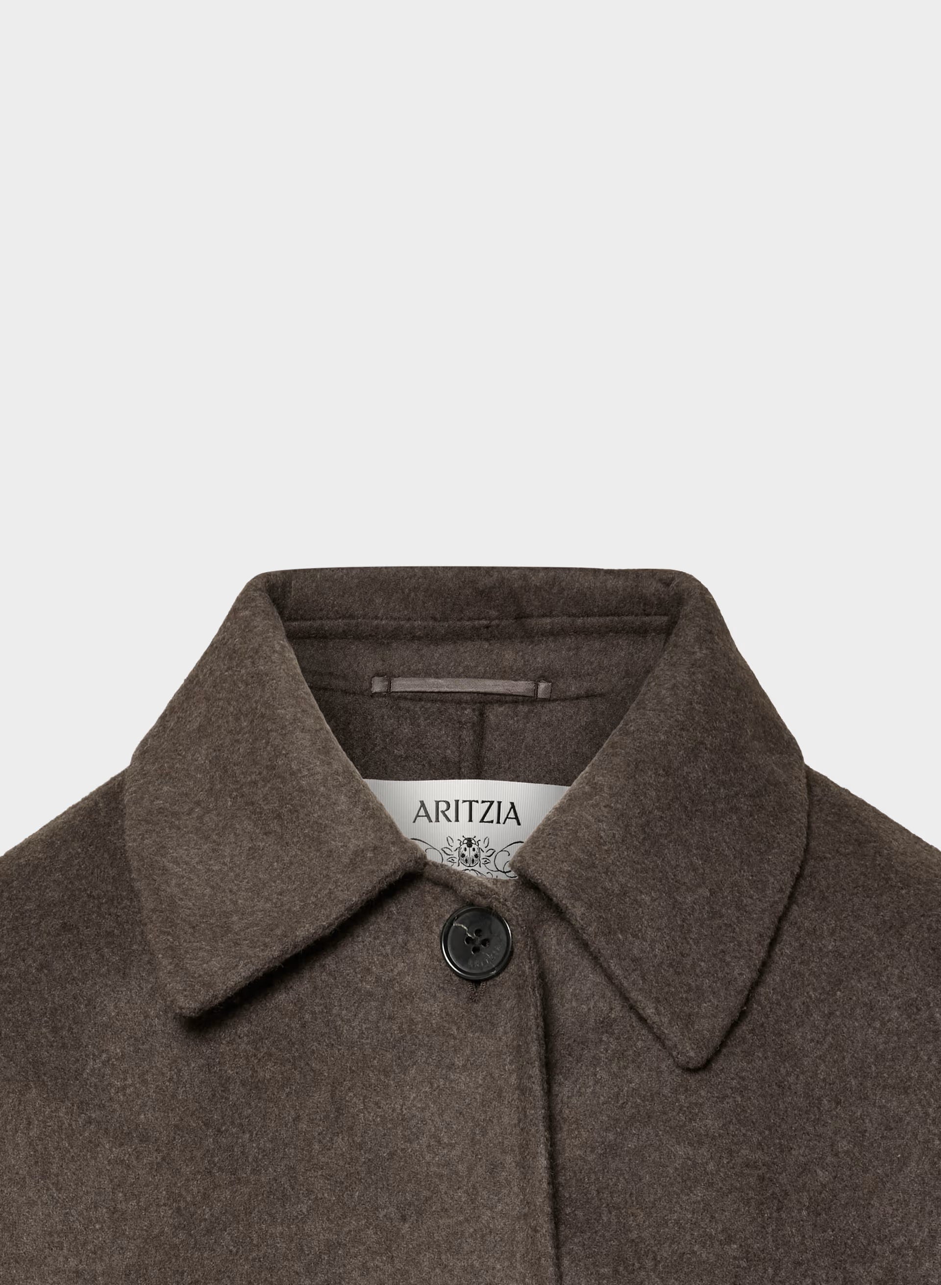 The Heath Double-Faced Coat - Luxe (Re)Wool - SOOT