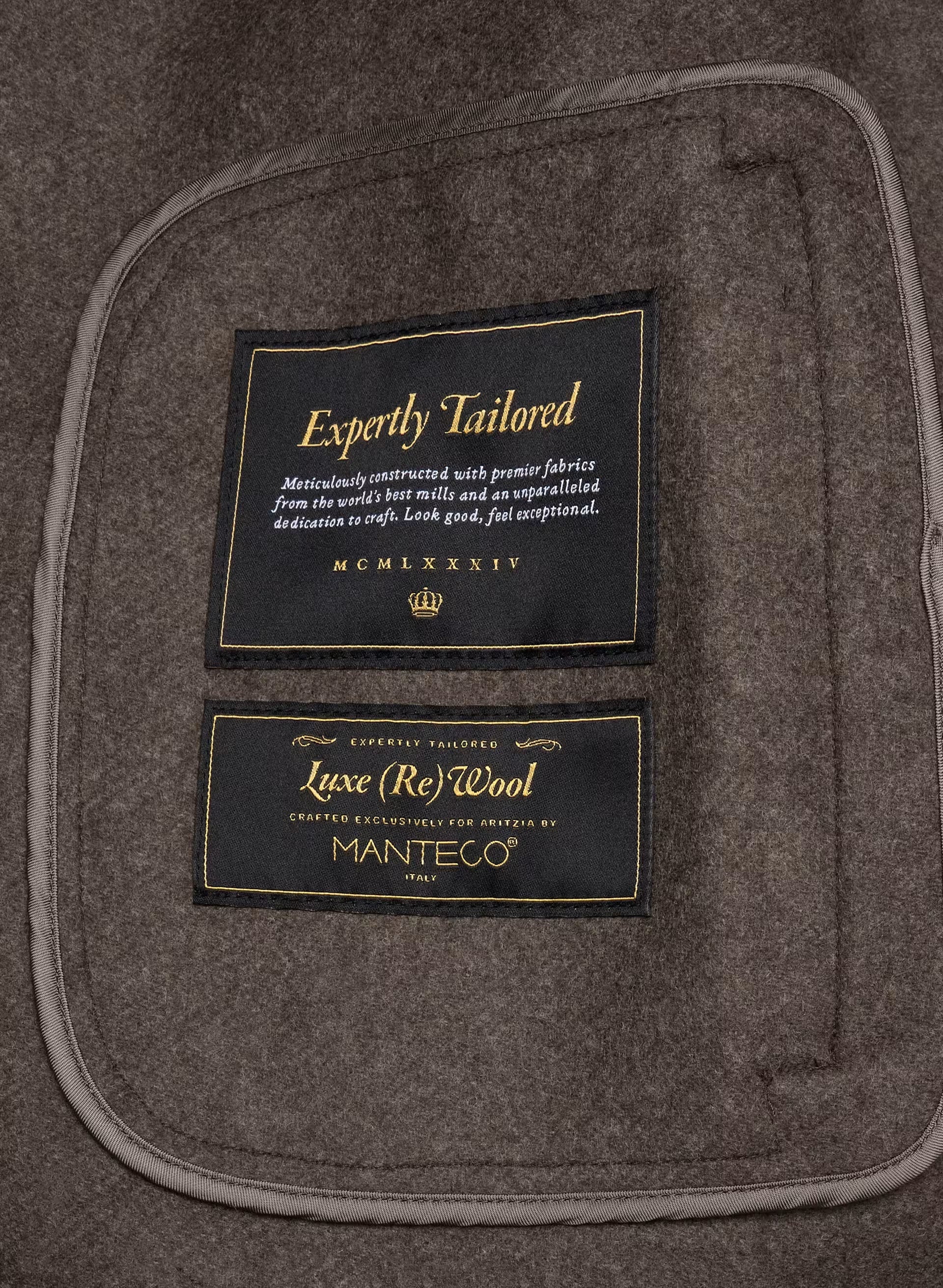 The Heath Double-Faced Coat - Luxe (Re)Wool - SOOT