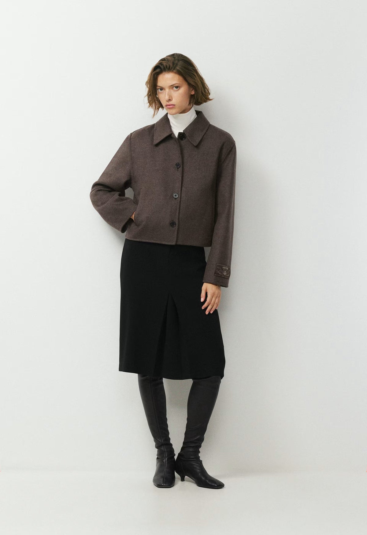 The Heath Double-Faced Coat - Luxe (Re)Wool - SOOT