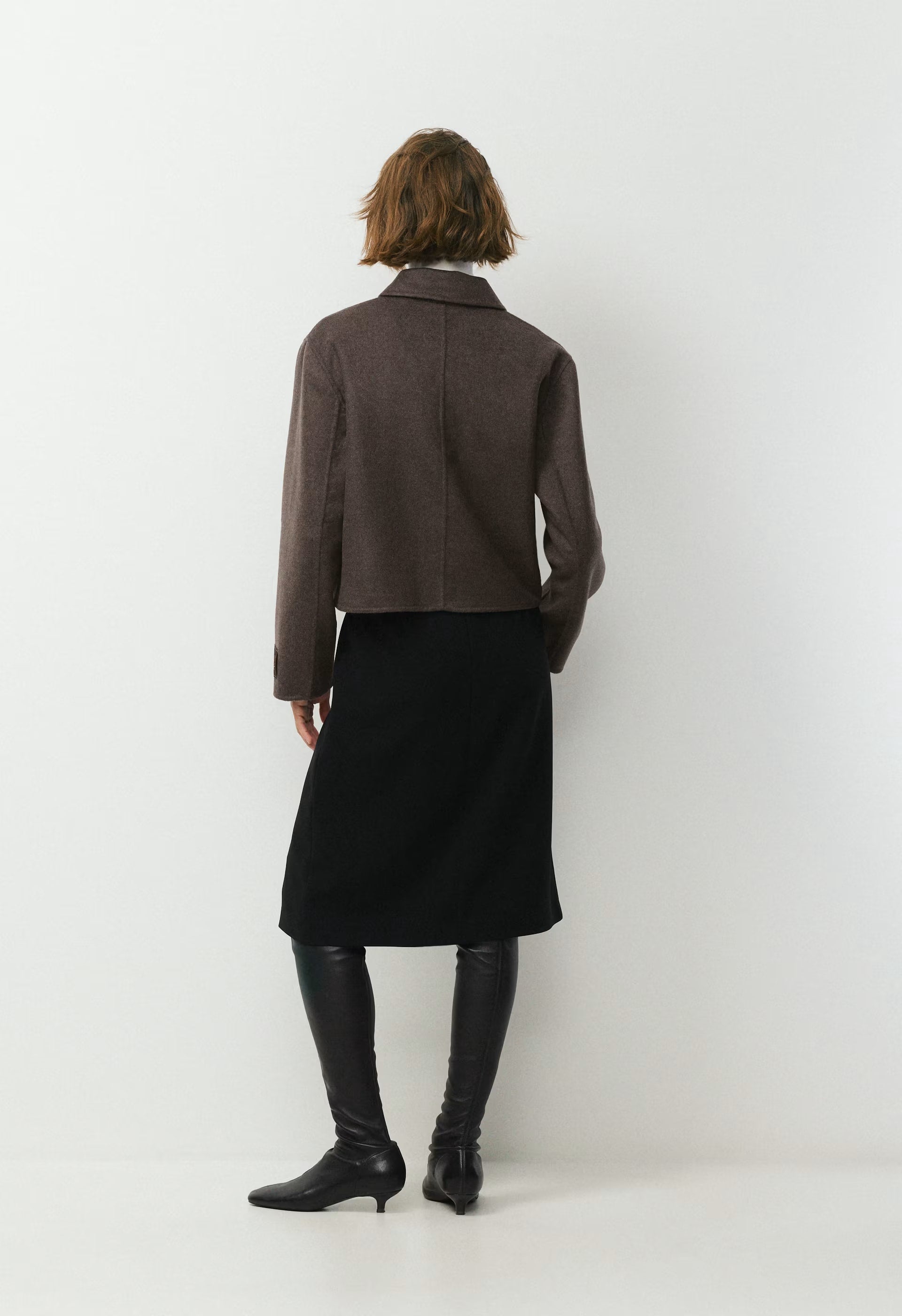 The Heath Double-Faced Coat - Luxe (Re)Wool - SOOT