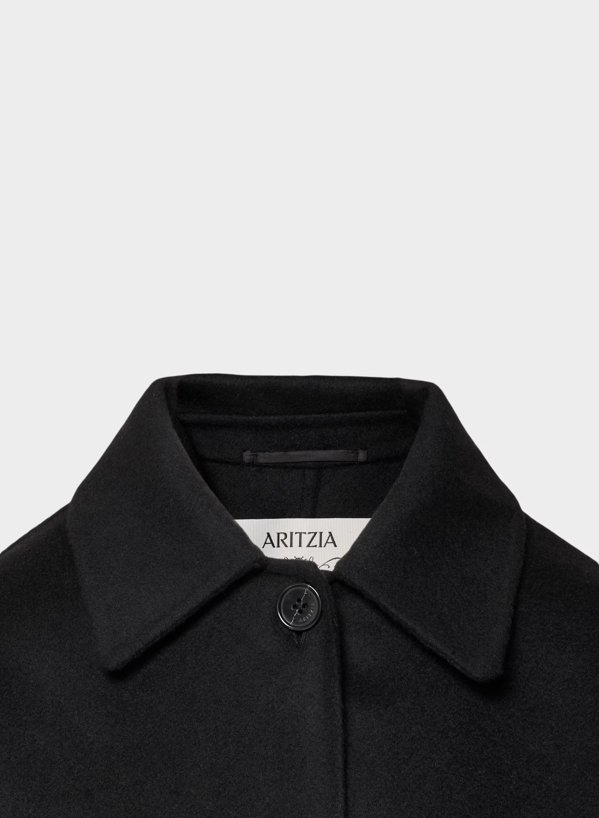 The Heath Double-Faced Coat - Luxe (Re)Wool - BLACK
