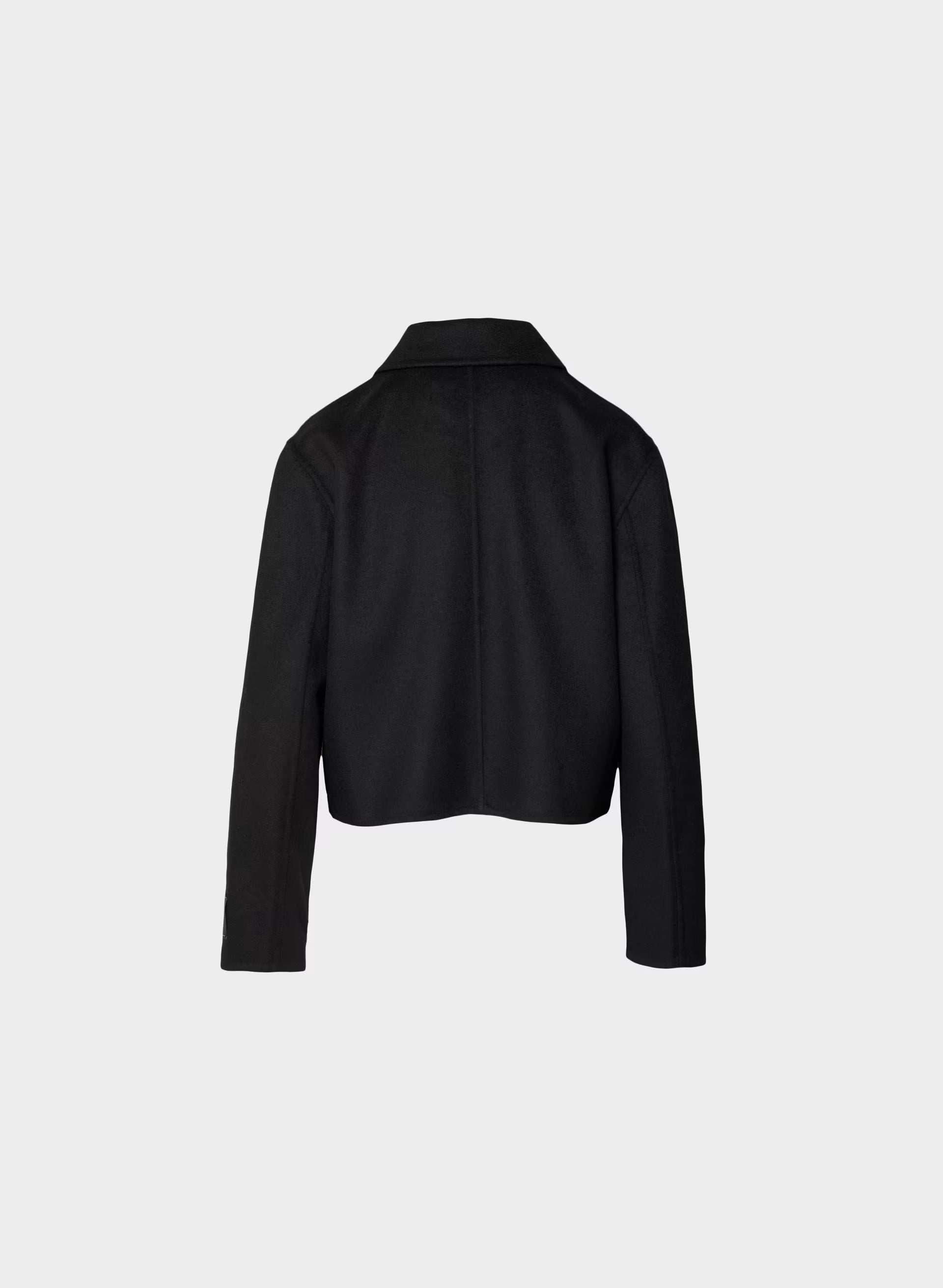 The Heath Double-Faced Coat - Luxe (Re)Wool - BLACK