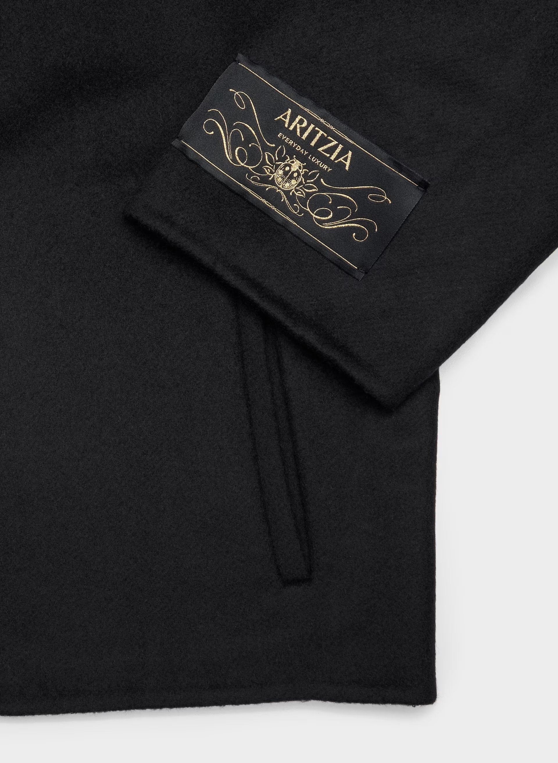 The Heath Double-Faced Coat - Luxe (Re)Wool - BLACK