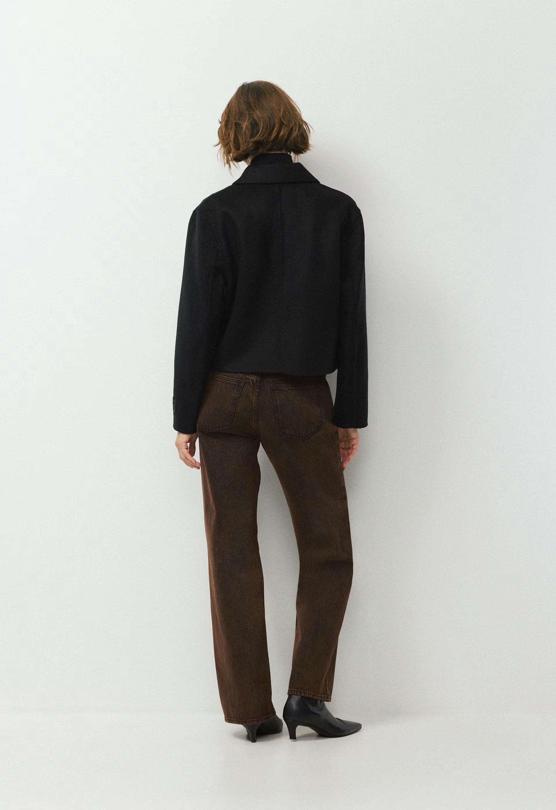 The Heath Double-Faced Coat - Luxe (Re)Wool - BLACK