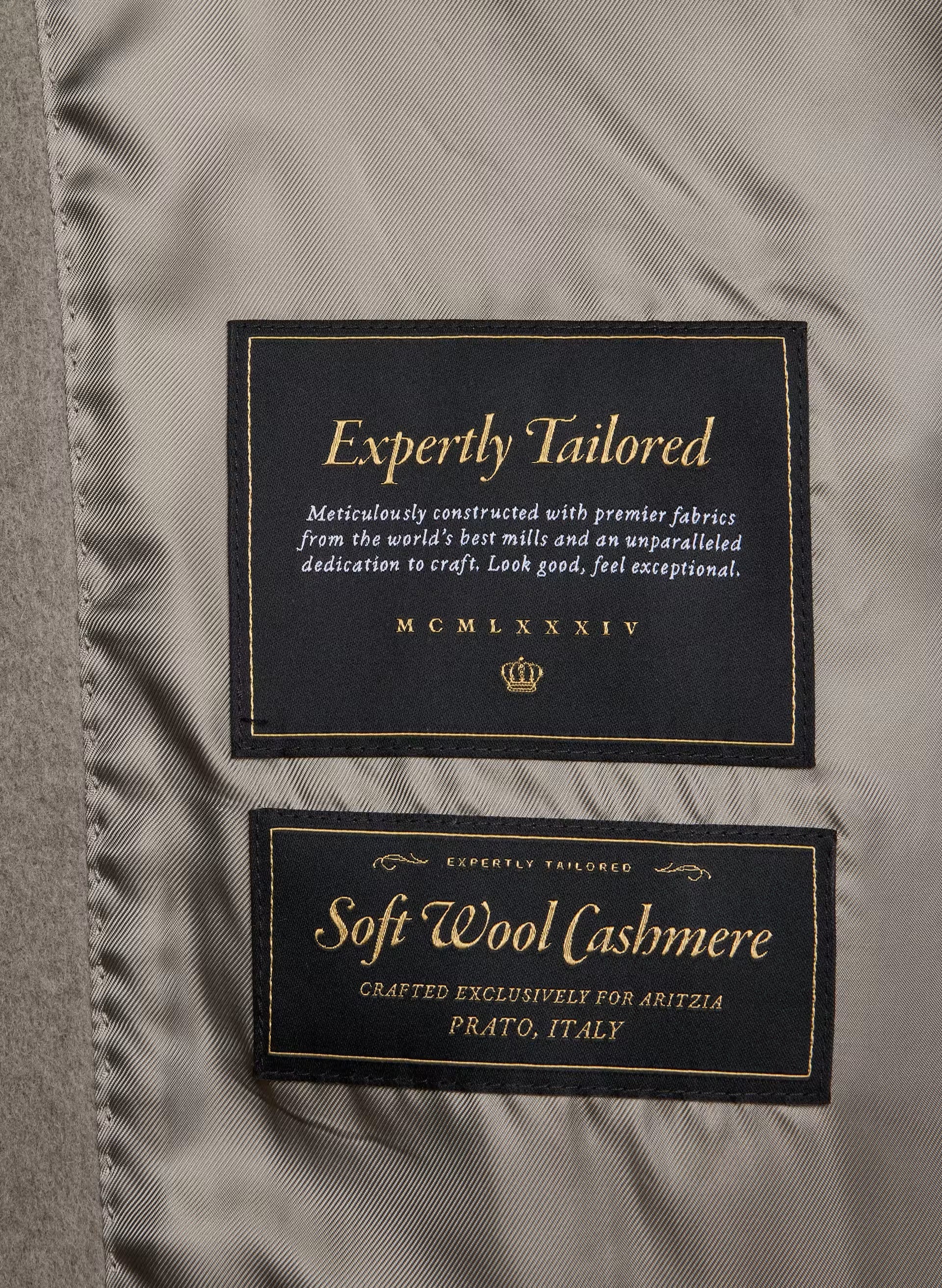 The Slouch™ Coat - Soft Wool Cashmere - HEATHER NOMAD TAUPE
