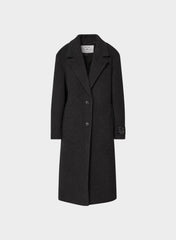 The Only Coat - Soft Wool Cashmere - HEATHER BLACK