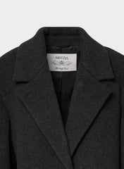 The Only Coat - Soft Wool Cashmere - HEATHER BLACK