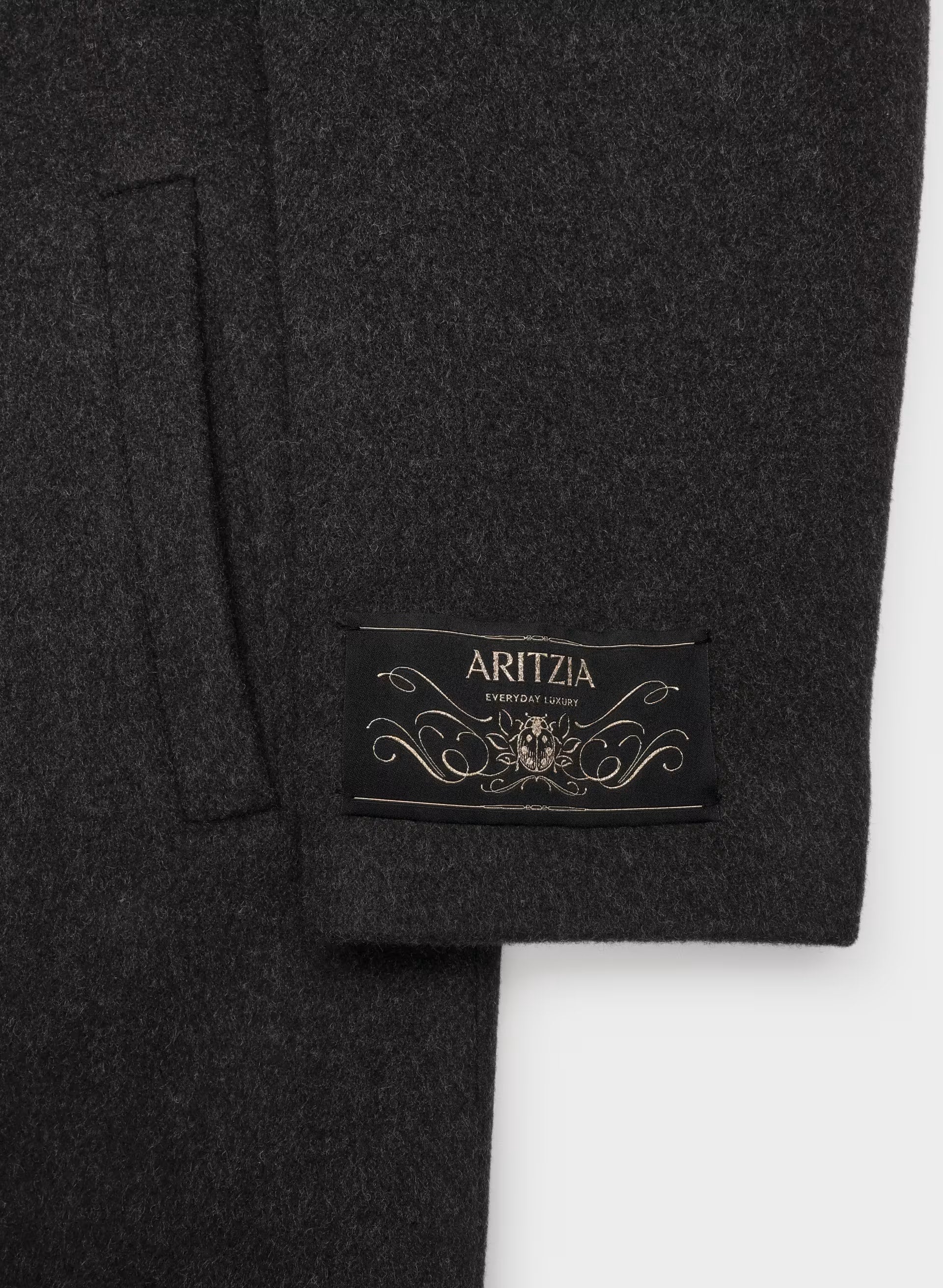 The Only Coat - Soft Wool Cashmere - HEATHER BLACK