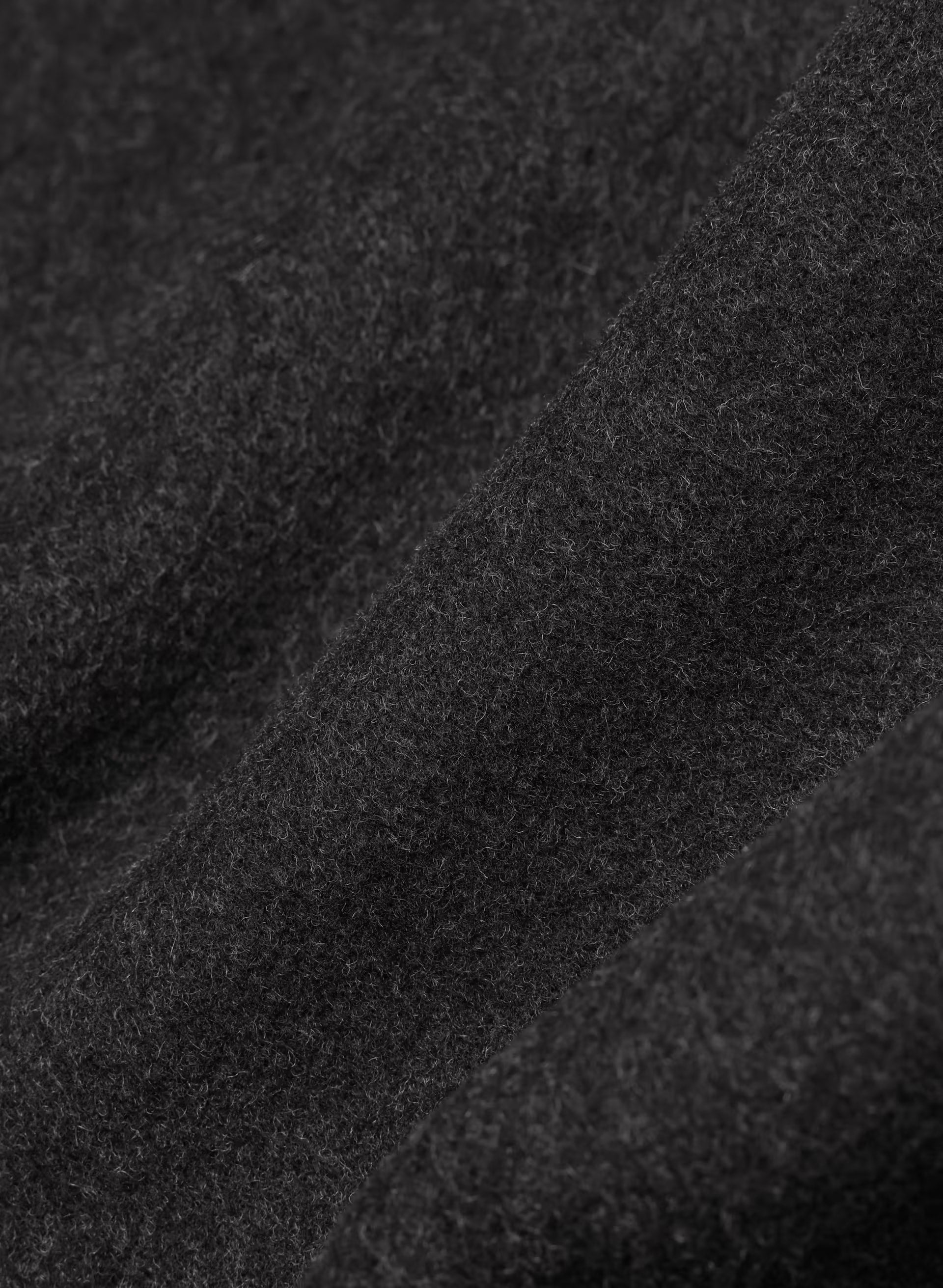 The Only Coat - Soft Wool Cashmere - HEATHER BLACK