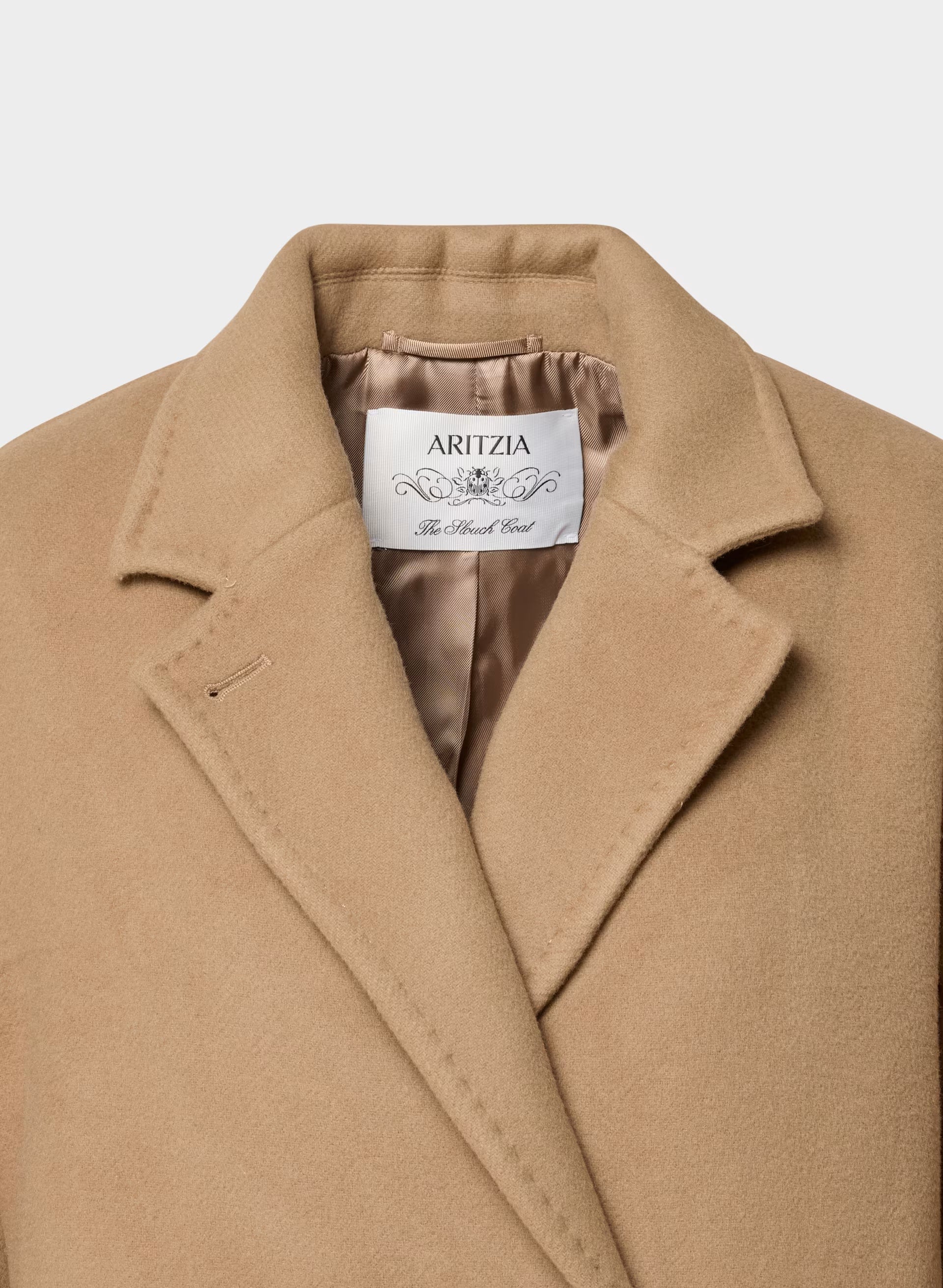 The Slouch™ Coat - Soft Wool Cashmere - COCOA SAND