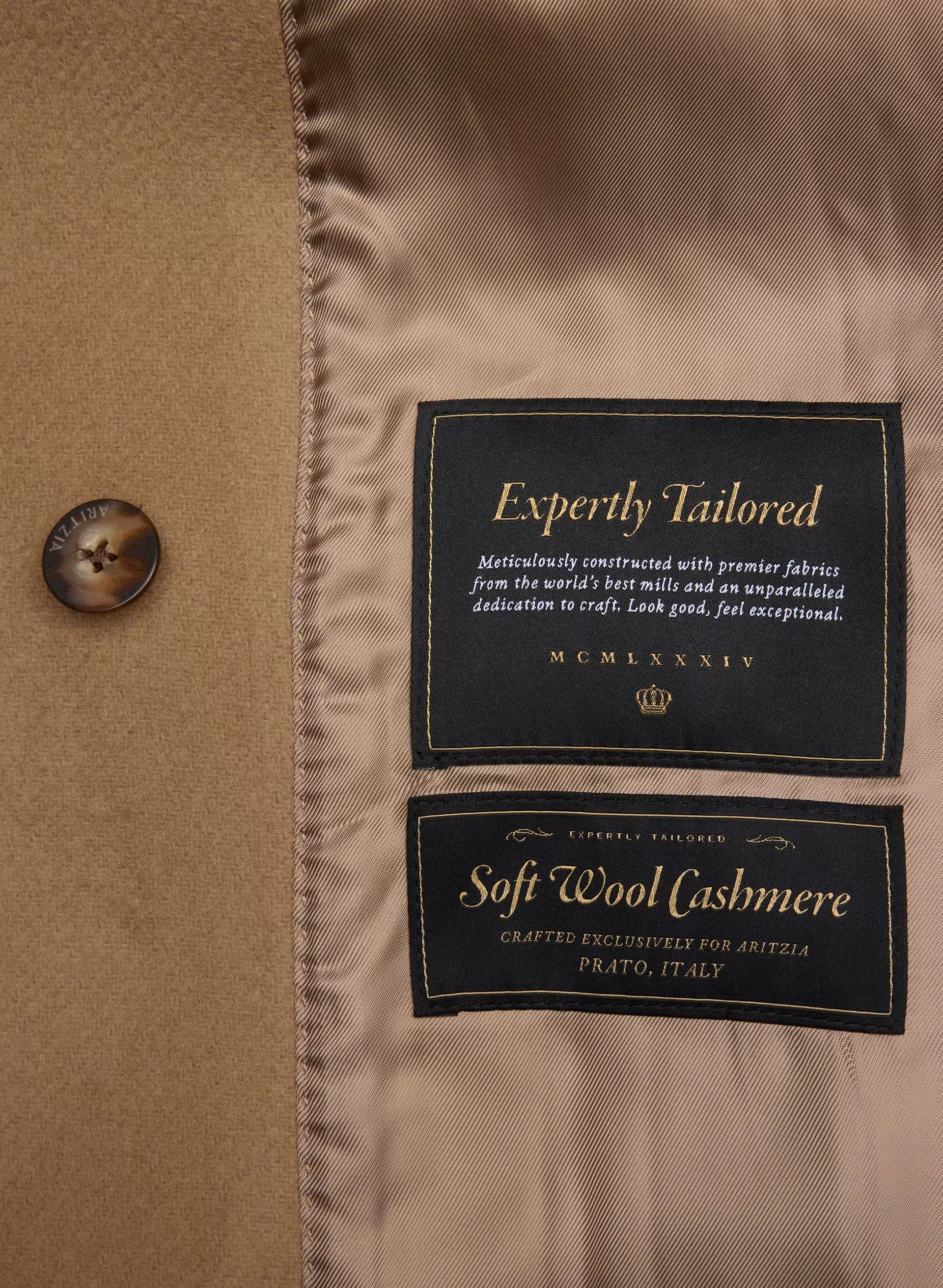 The Slouch™ Coat - Soft Wool Cashmere - COCOA SAND