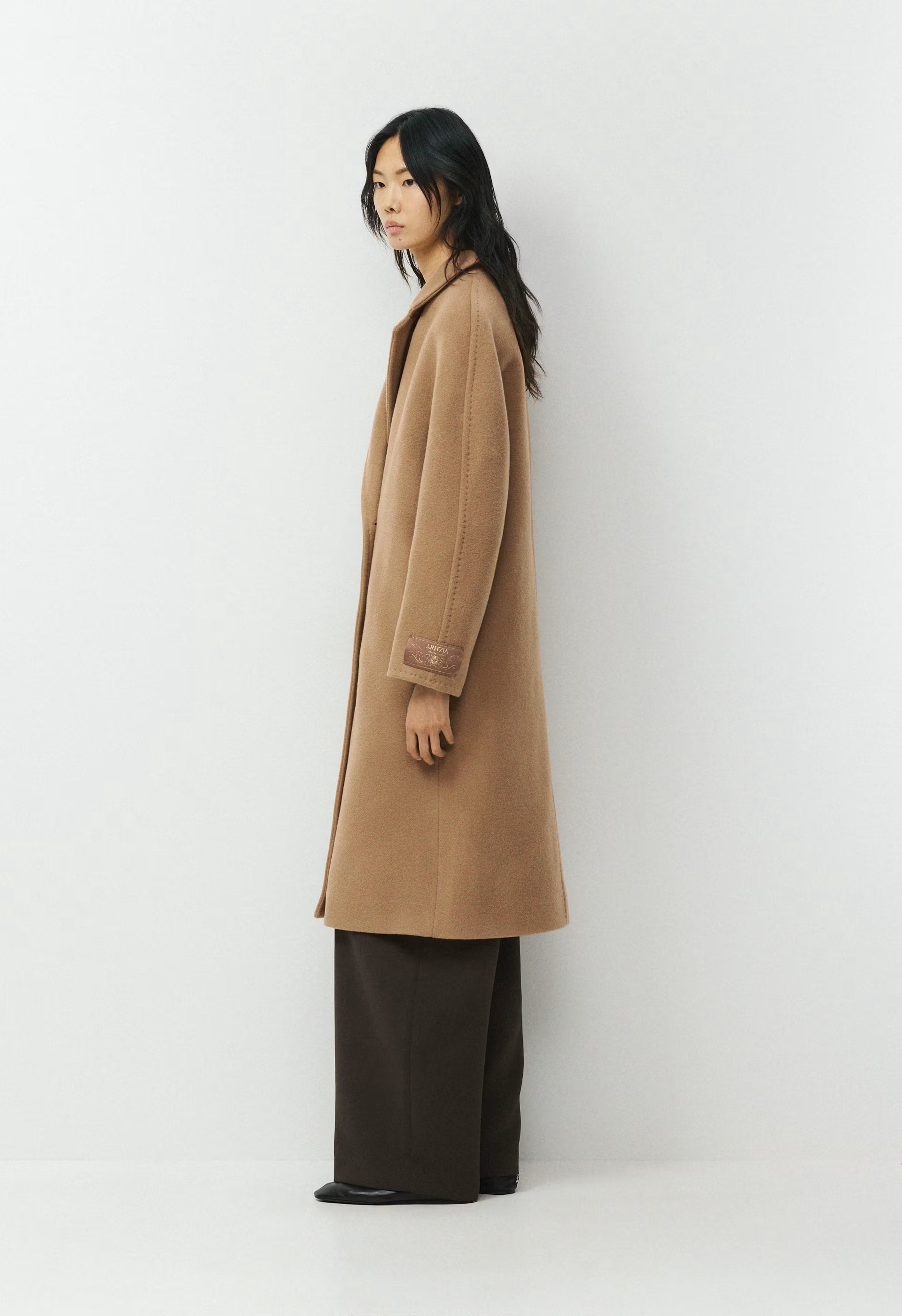 The Slouch™ Coat - Soft Wool Cashmere - COCOA SAND