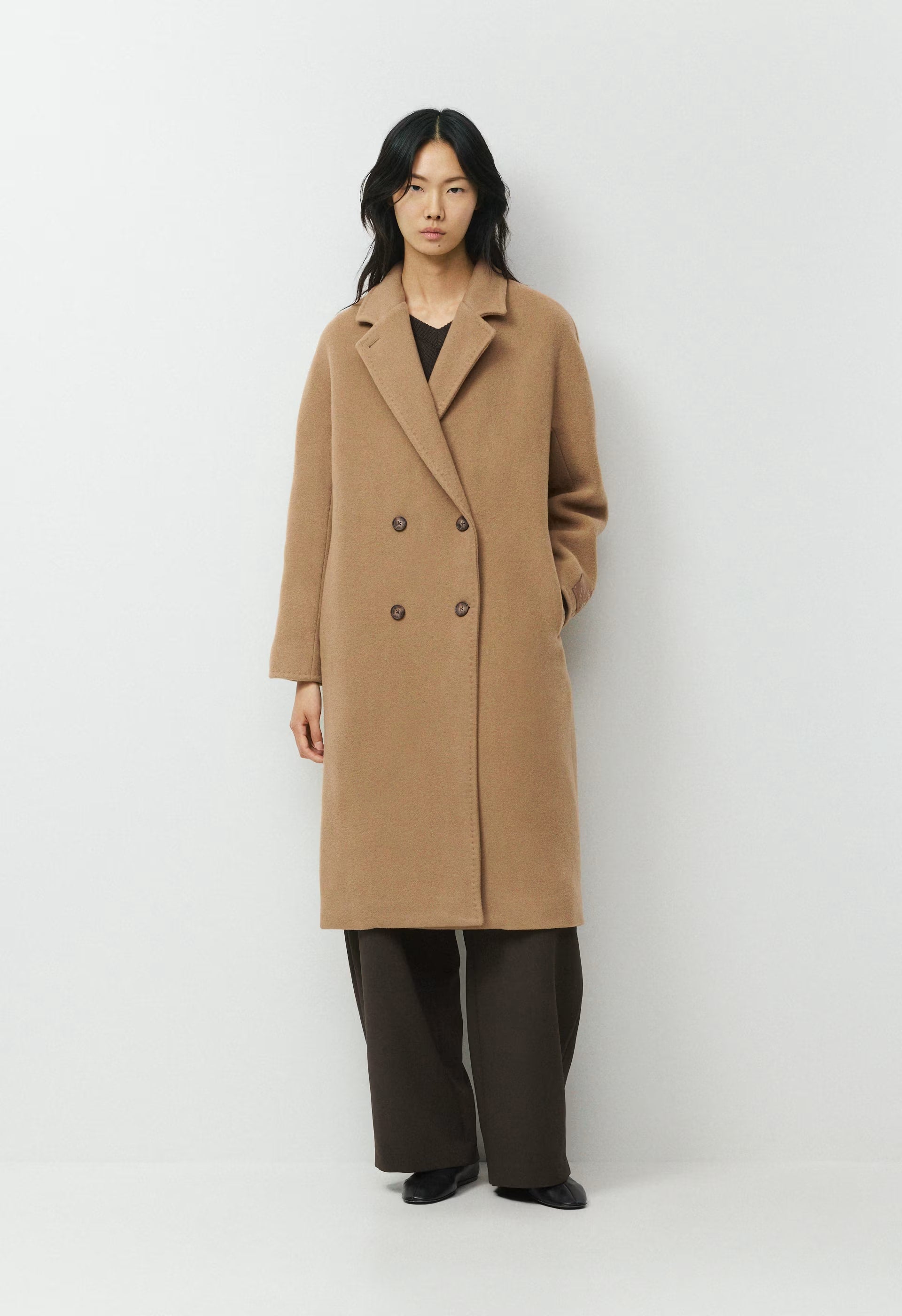 The Slouch™ Coat - Soft Wool Cashmere - COCOA SAND