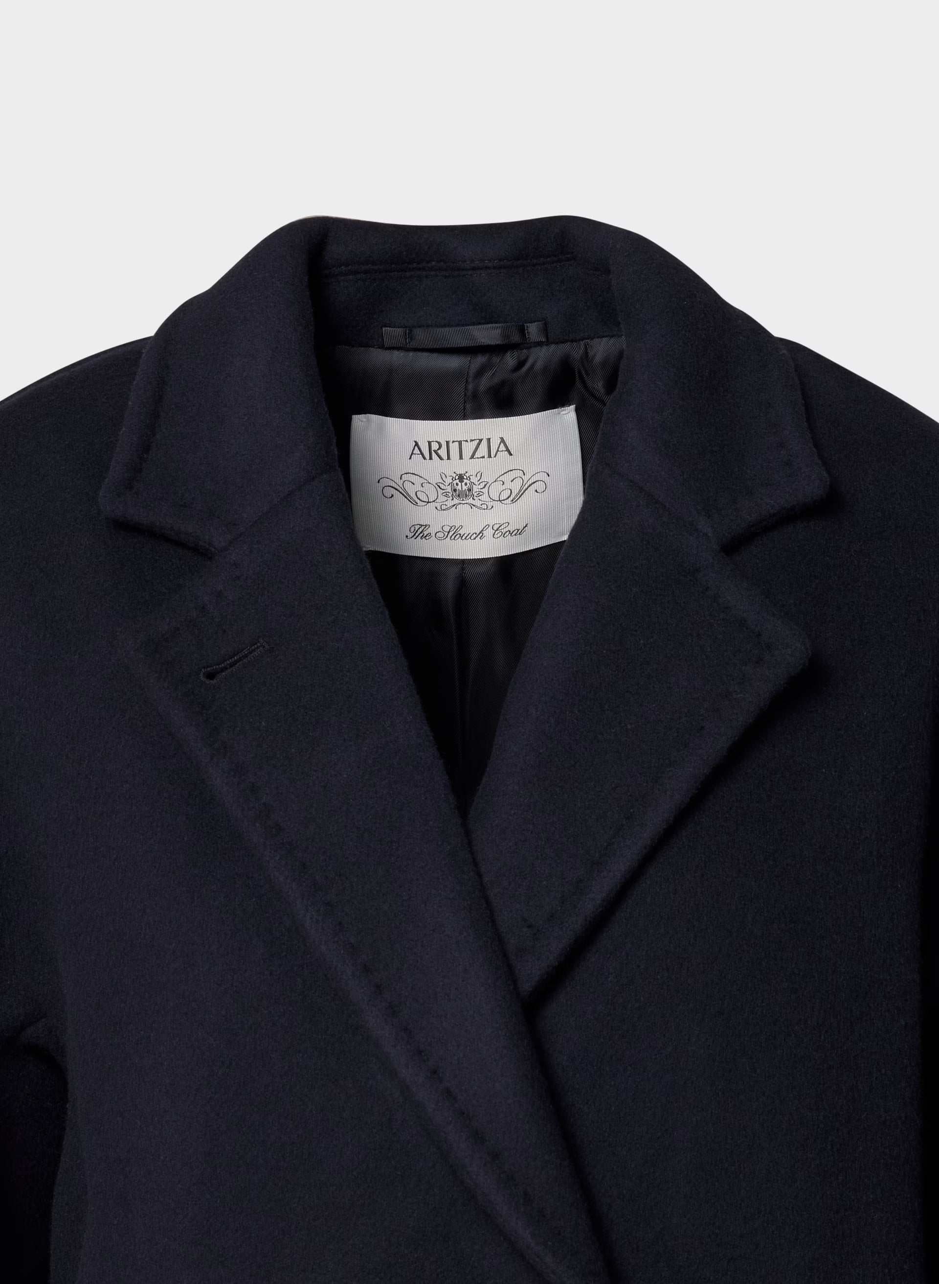 The Slouch™ Coat - Soft Wool Cashmere - ADMIRAL NAVY