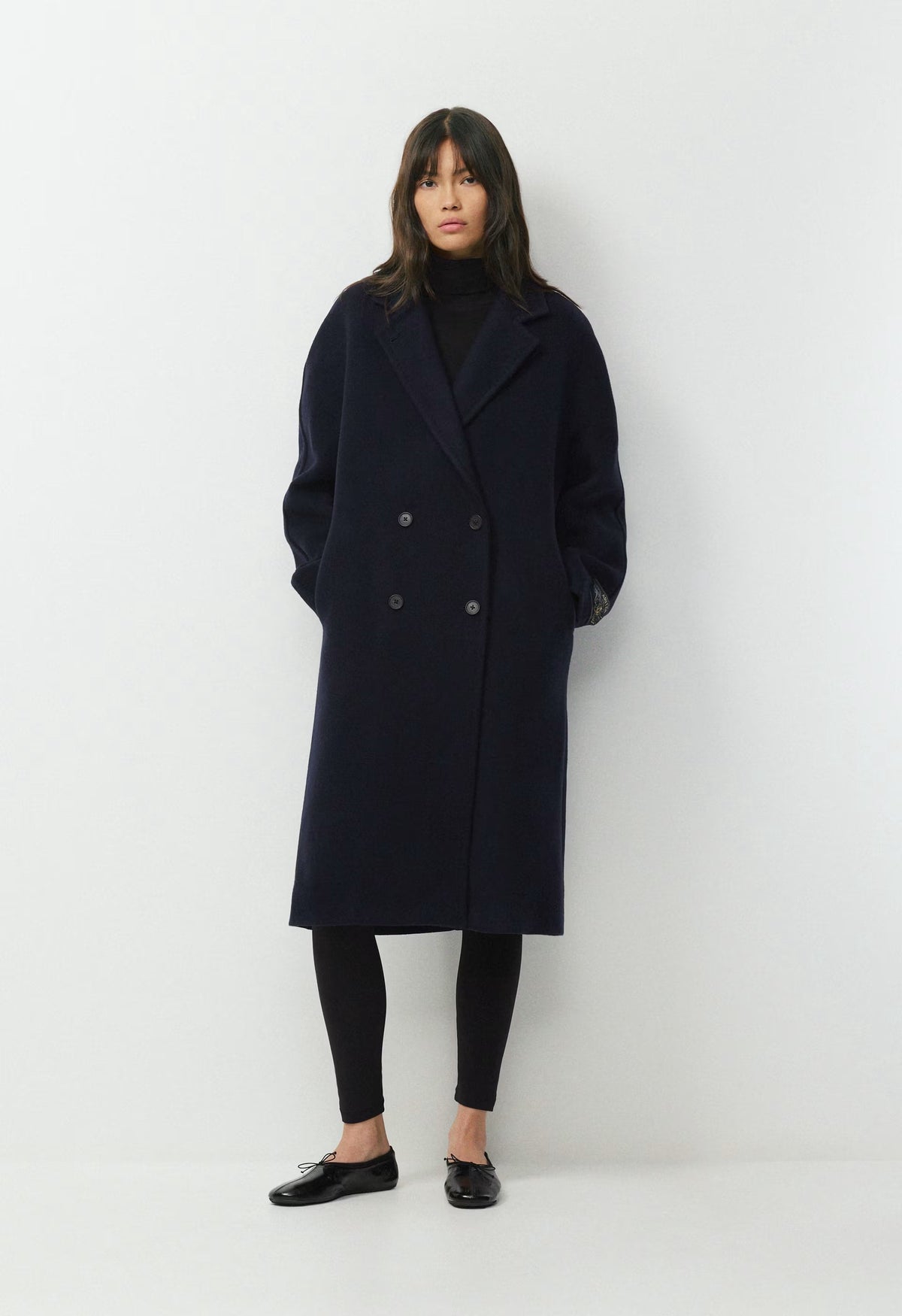 The Slouch™ Coat - Soft Wool Cashmere - ADMIRAL NAVY