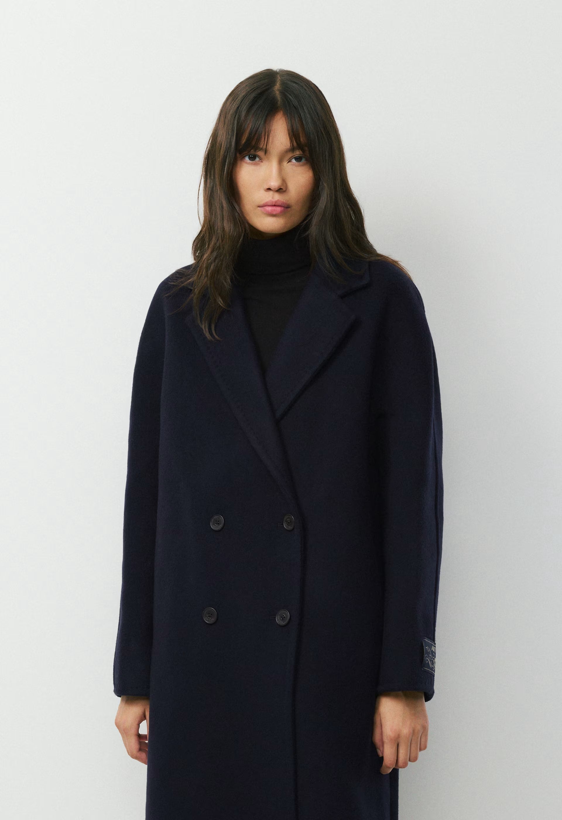 The Slouch™ Coat - Soft Wool Cashmere - ADMIRAL NAVY
