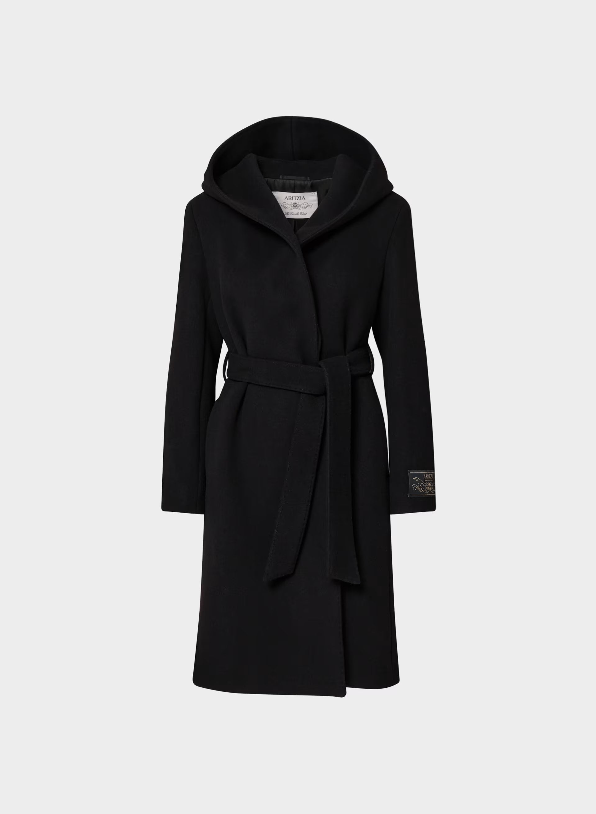 The Emilie Coat - Soft Wool Cashmere - BLACK
