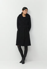 The Emilie Coat - Soft Wool Cashmere - BLACK