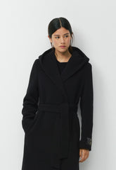 The Emilie Coat - Soft Wool Cashmere - BLACK