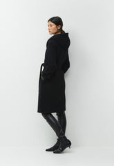 The Emilie Coat - Soft Wool Cashmere - BLACK