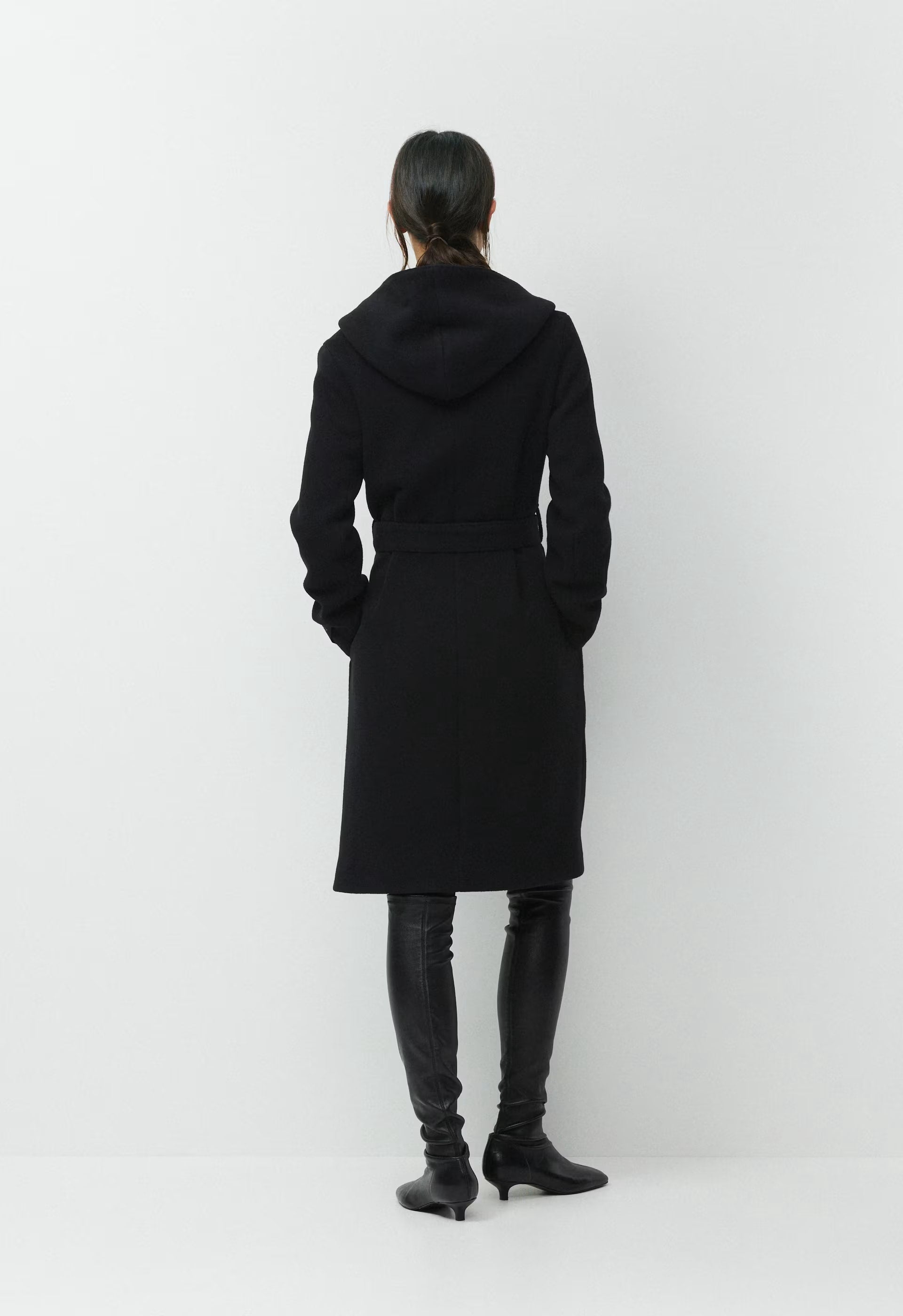 The Emilie Coat - Soft Wool Cashmere - BLACK