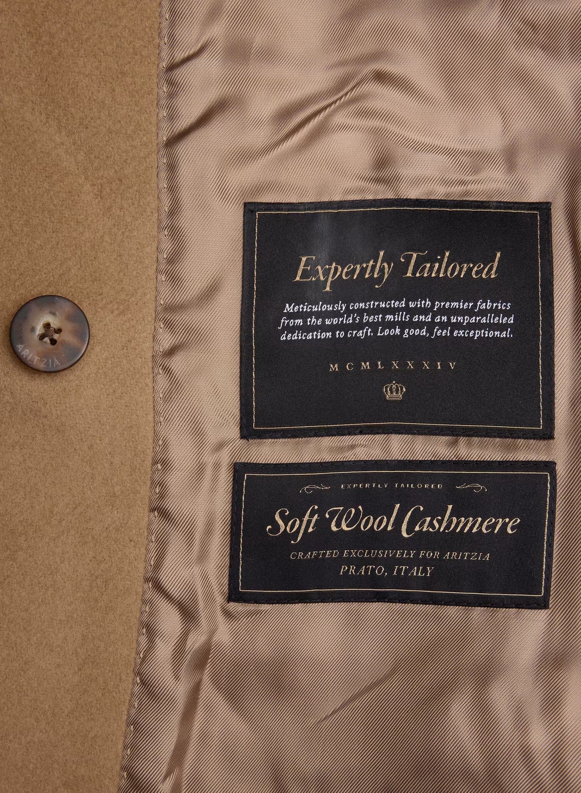 The Emilie Coat - Soft Wool Cashmere - COCOA SAND