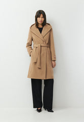 The Emilie Coat - Soft Wool Cashmere - COCOA SAND