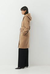The Emilie Coat - Soft Wool Cashmere - COCOA SAND