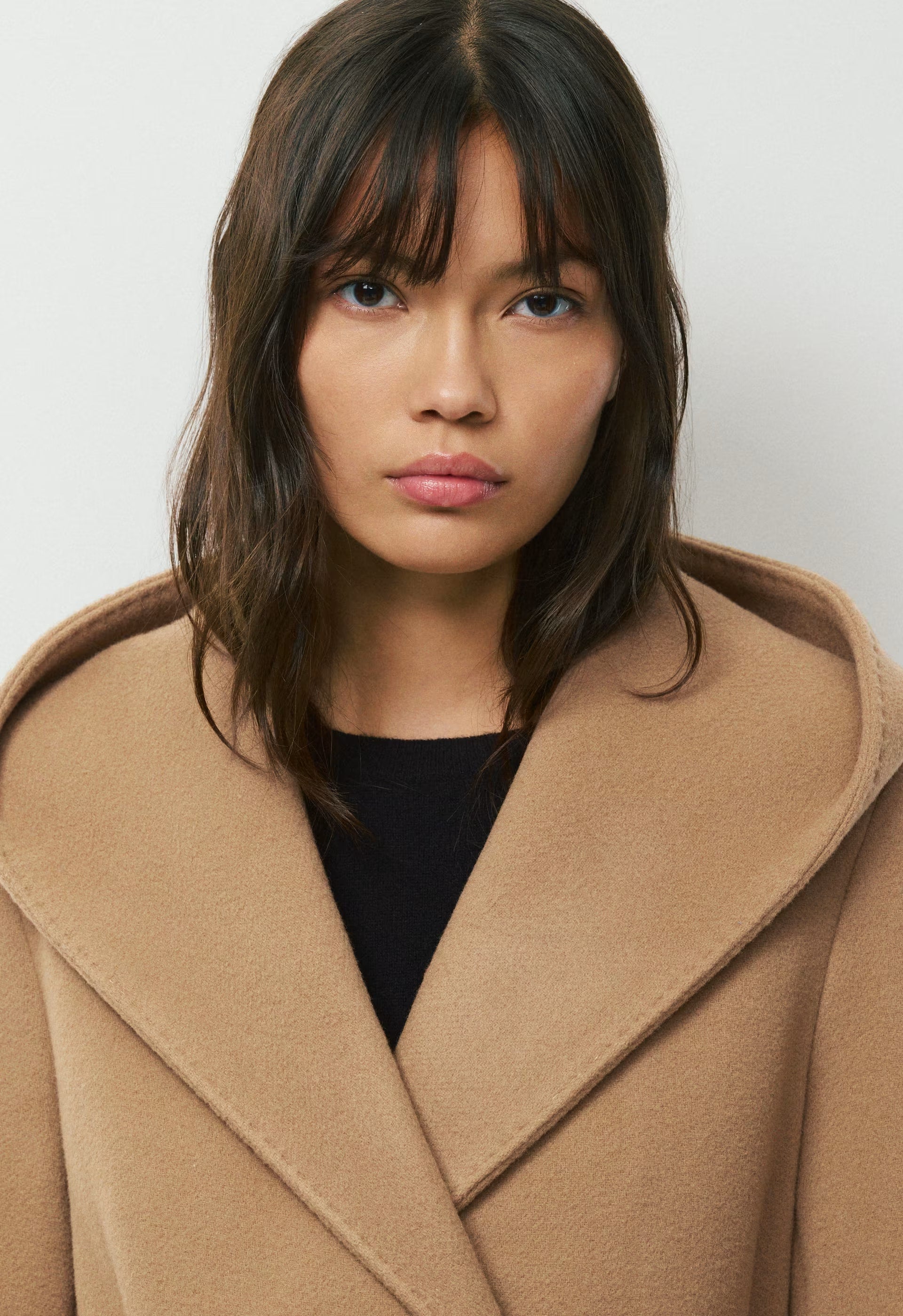 The Emilie Coat - Soft Wool Cashmere - COCOA SAND
