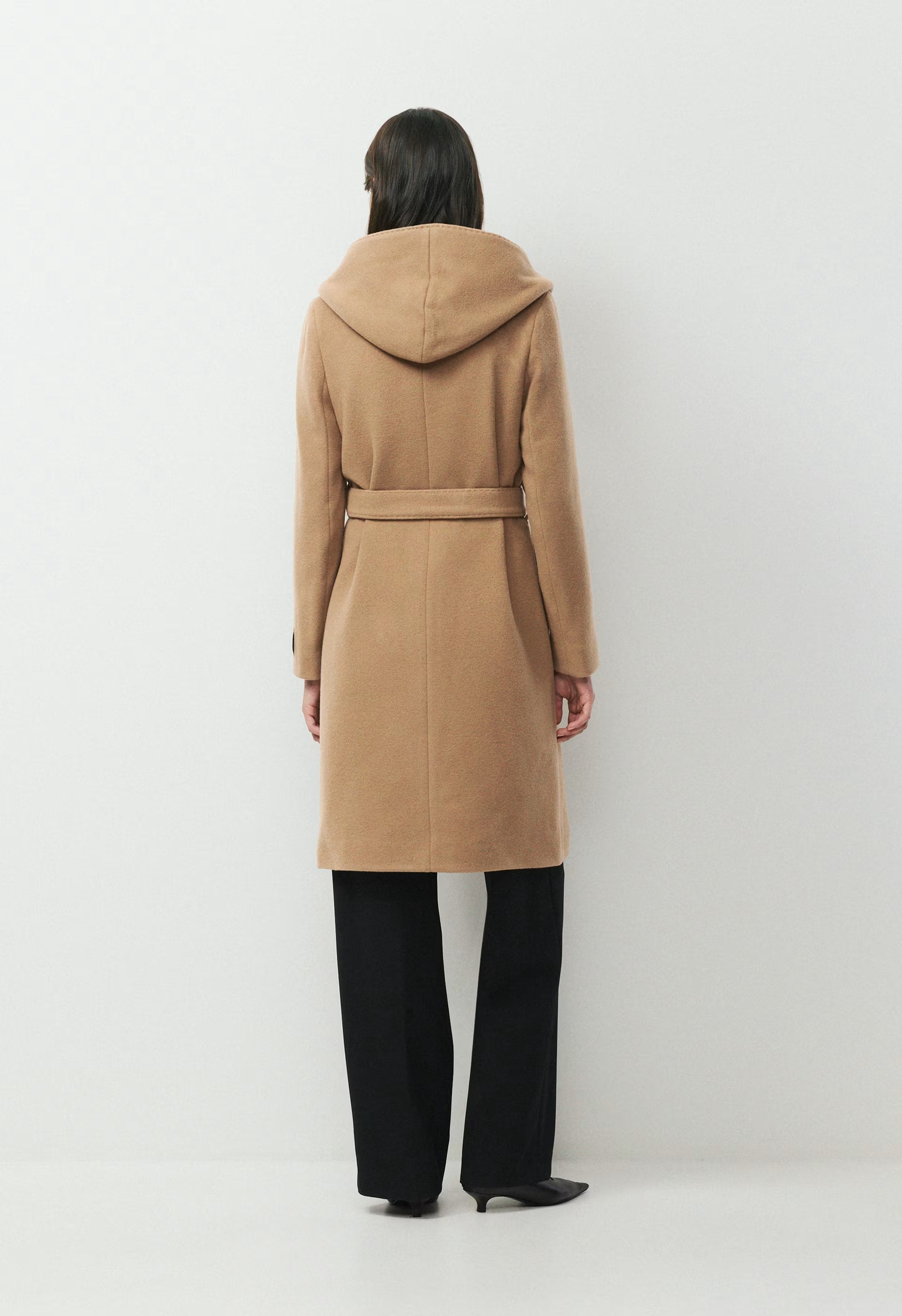 The Emilie Coat - Soft Wool Cashmere - COCOA SAND