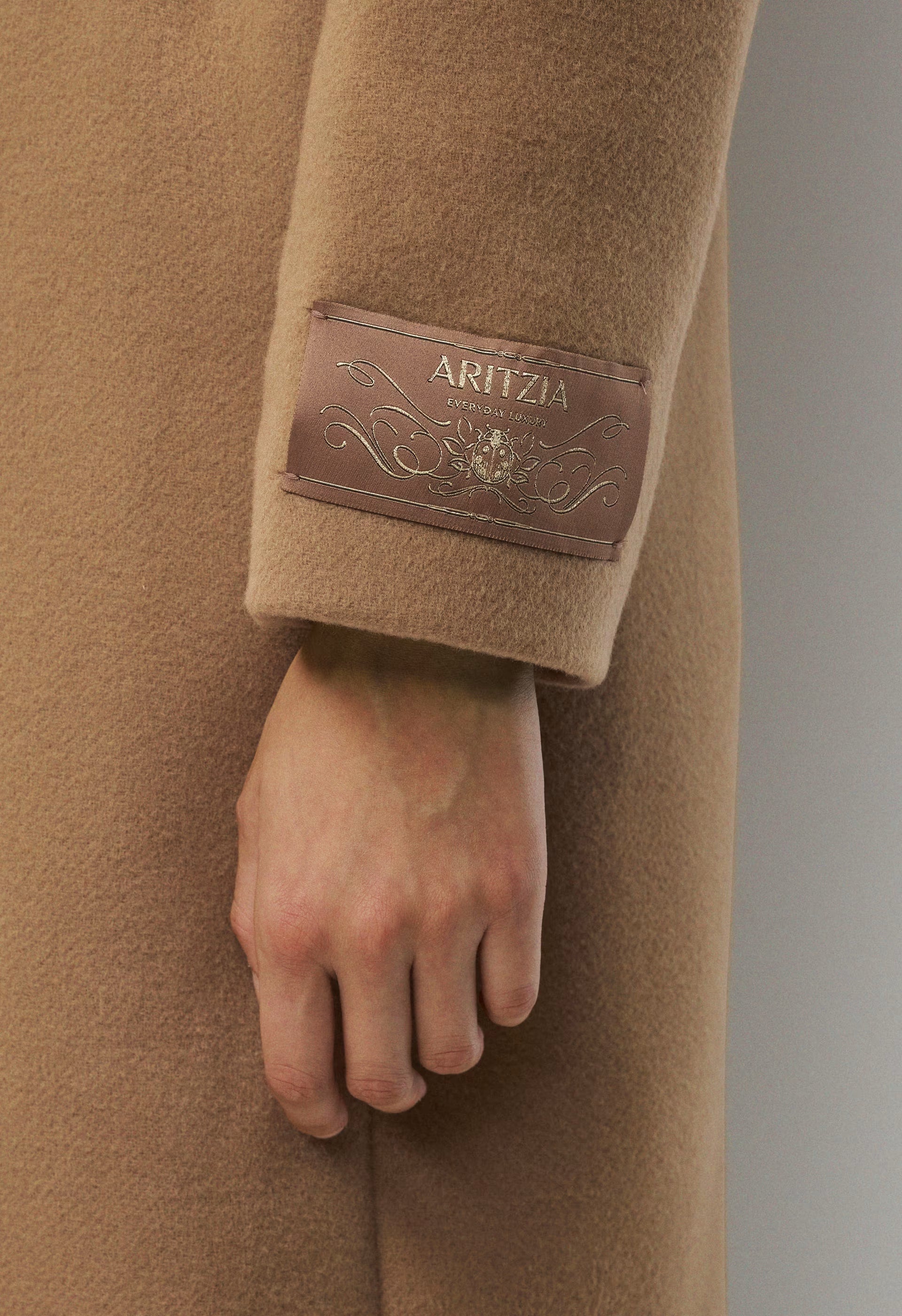 The Emilie Coat - Soft Wool Cashmere - COCOA SAND