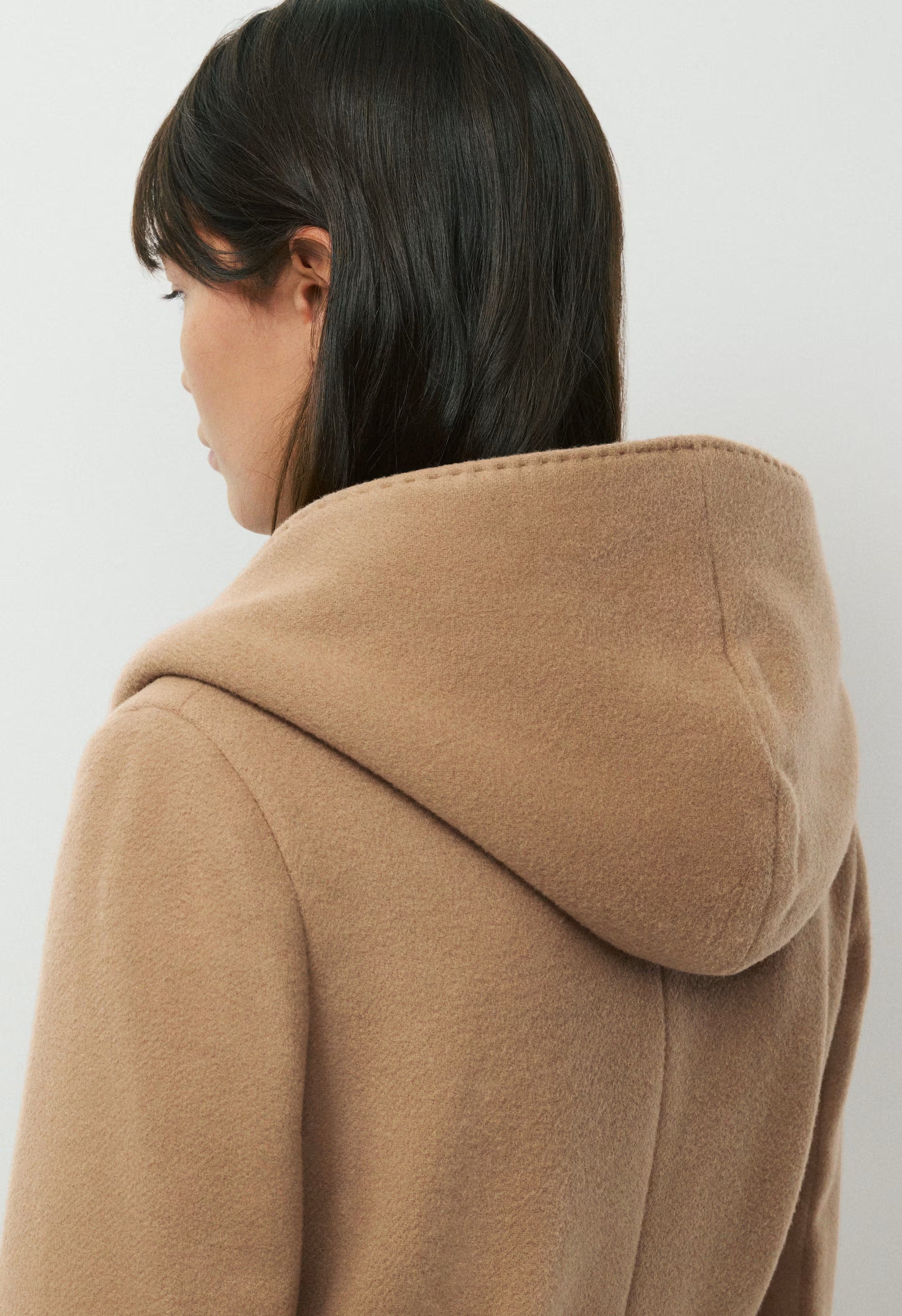 The Emilie Coat - Soft Wool Cashmere - COCOA SAND