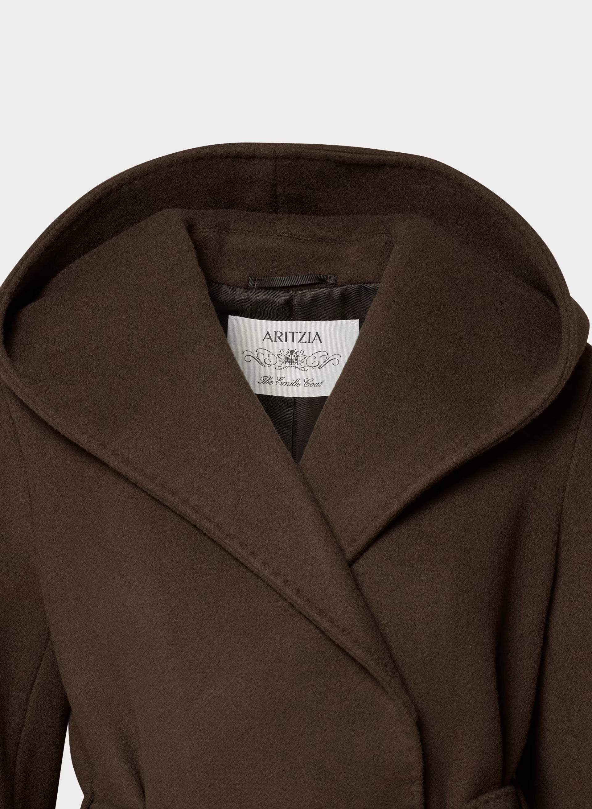 The Emilie Coat - Soft Wool Cashmere - BURNT CEDAR