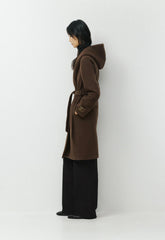 The Emilie Coat - Soft Wool Cashmere - BURNT CEDAR