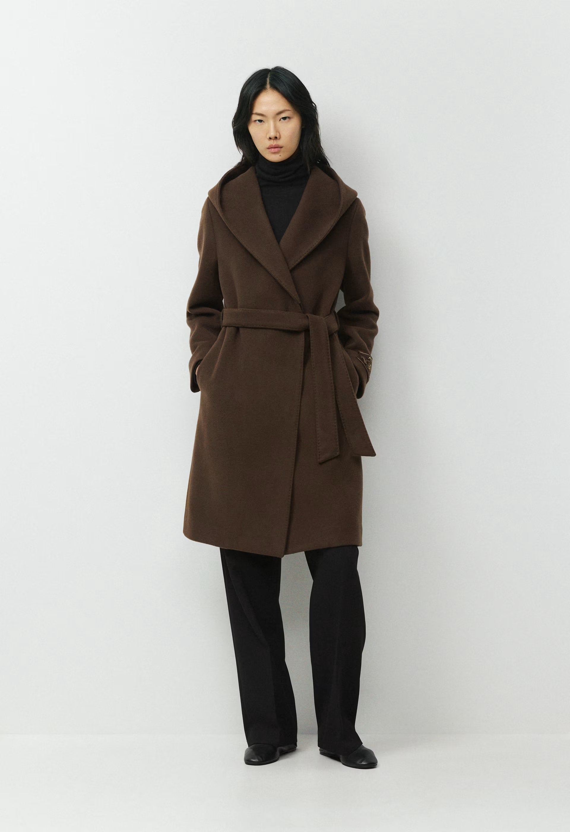 The Emilie Coat - Soft Wool Cashmere - BURNT CEDAR
