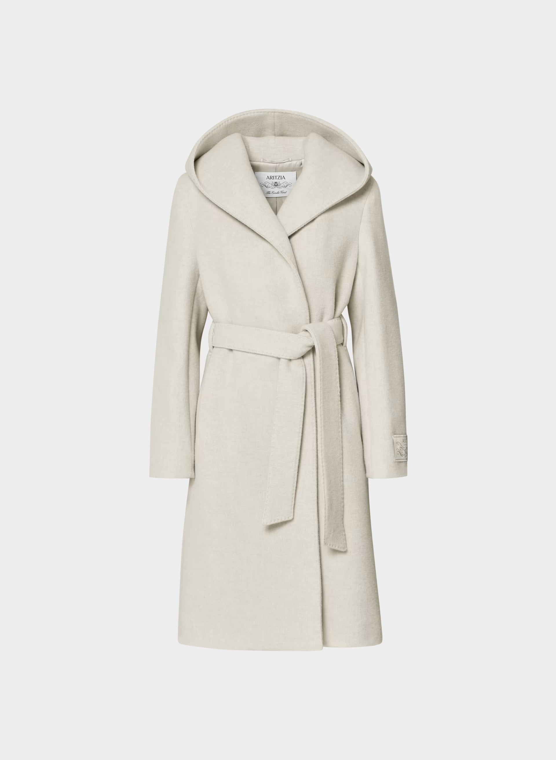 The Emilie Coat - Soft Wool Cashmere - HEATHER LIGHT OATMEAL