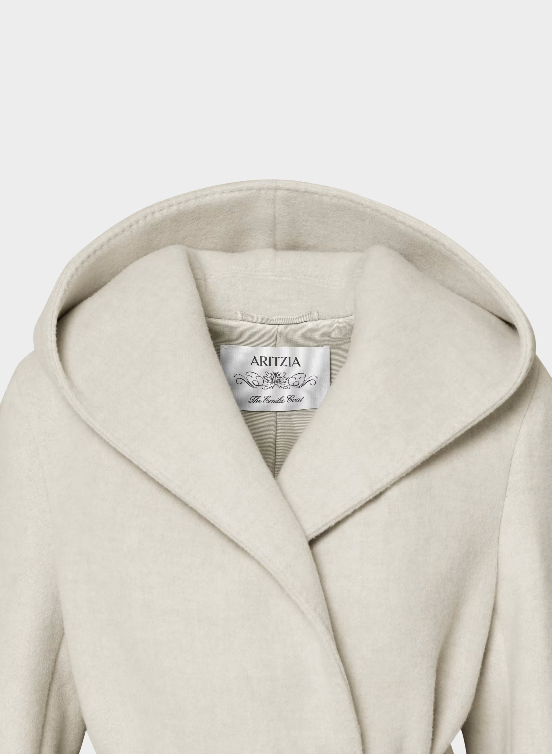 The Emilie Coat - Soft Wool Cashmere - HEATHER LIGHT OATMEAL