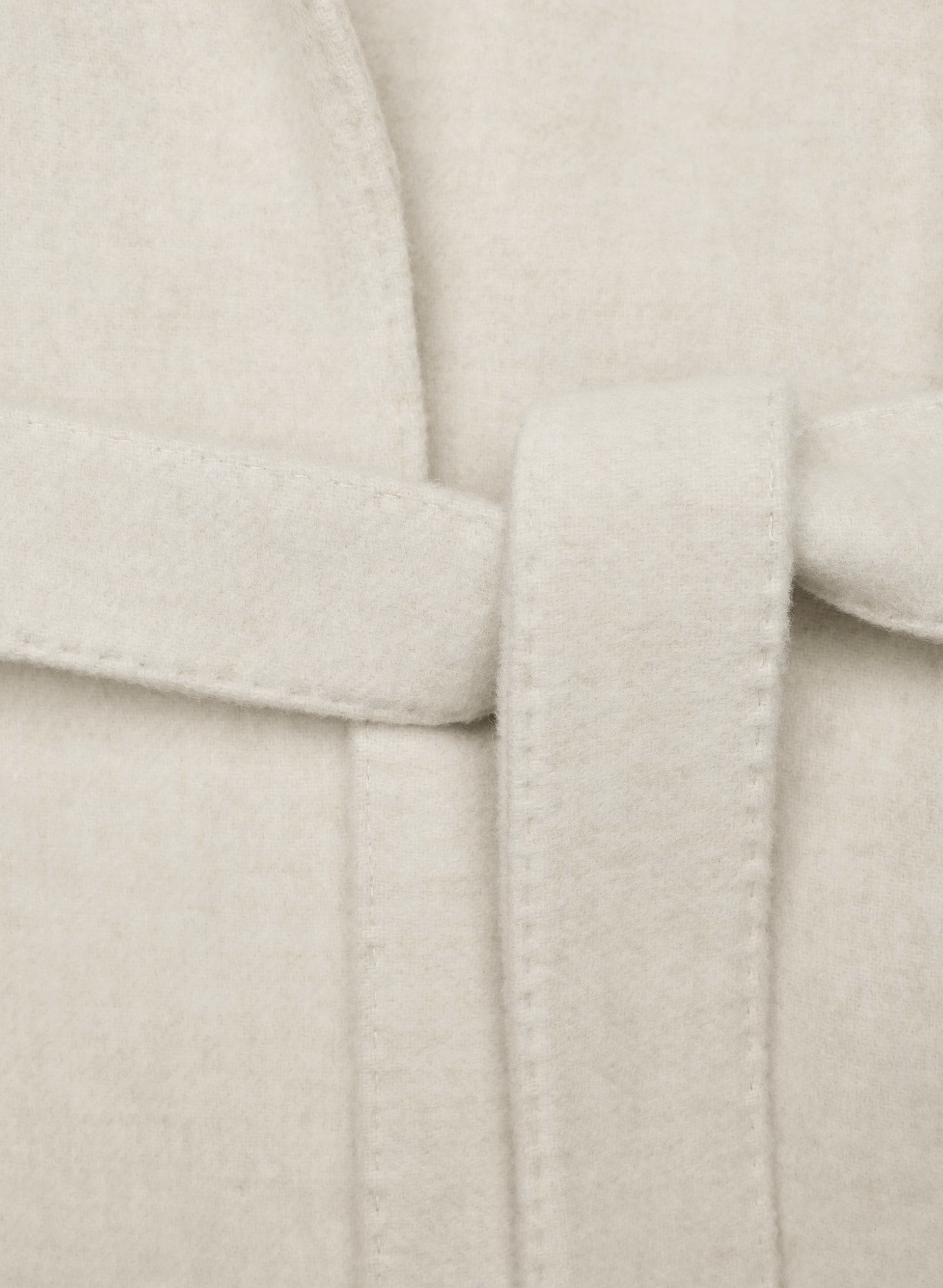 The Emilie Coat - Soft Wool Cashmere - HEATHER LIGHT OATMEAL