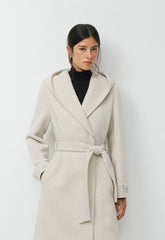The Emilie Coat - Soft Wool Cashmere - HEATHER LIGHT OATMEAL