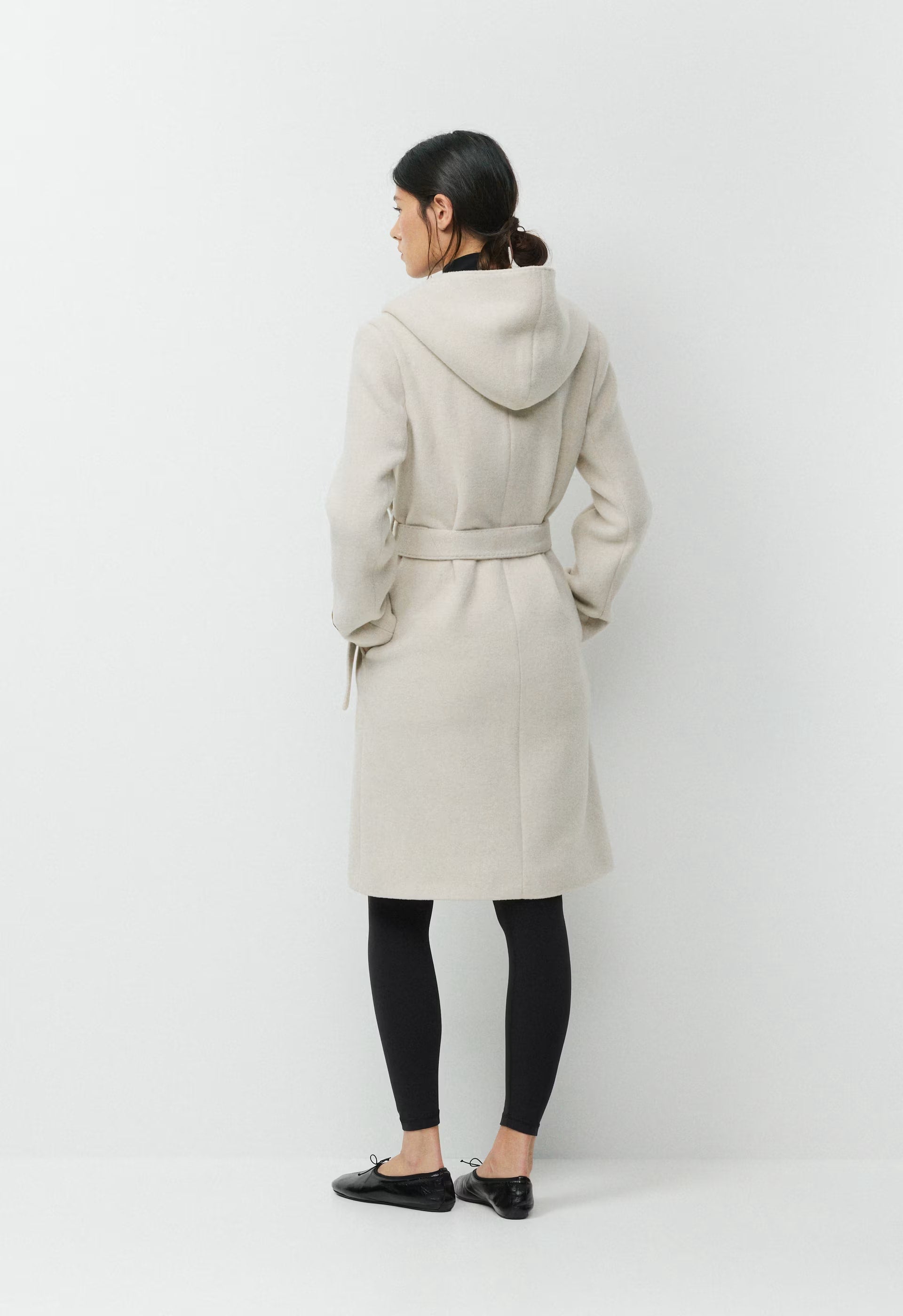 The Emilie Coat - Soft Wool Cashmere - HEATHER LIGHT OATMEAL