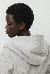 The Emilie Coat - Soft Wool Cashmere - HEATHER LIGHT GREY