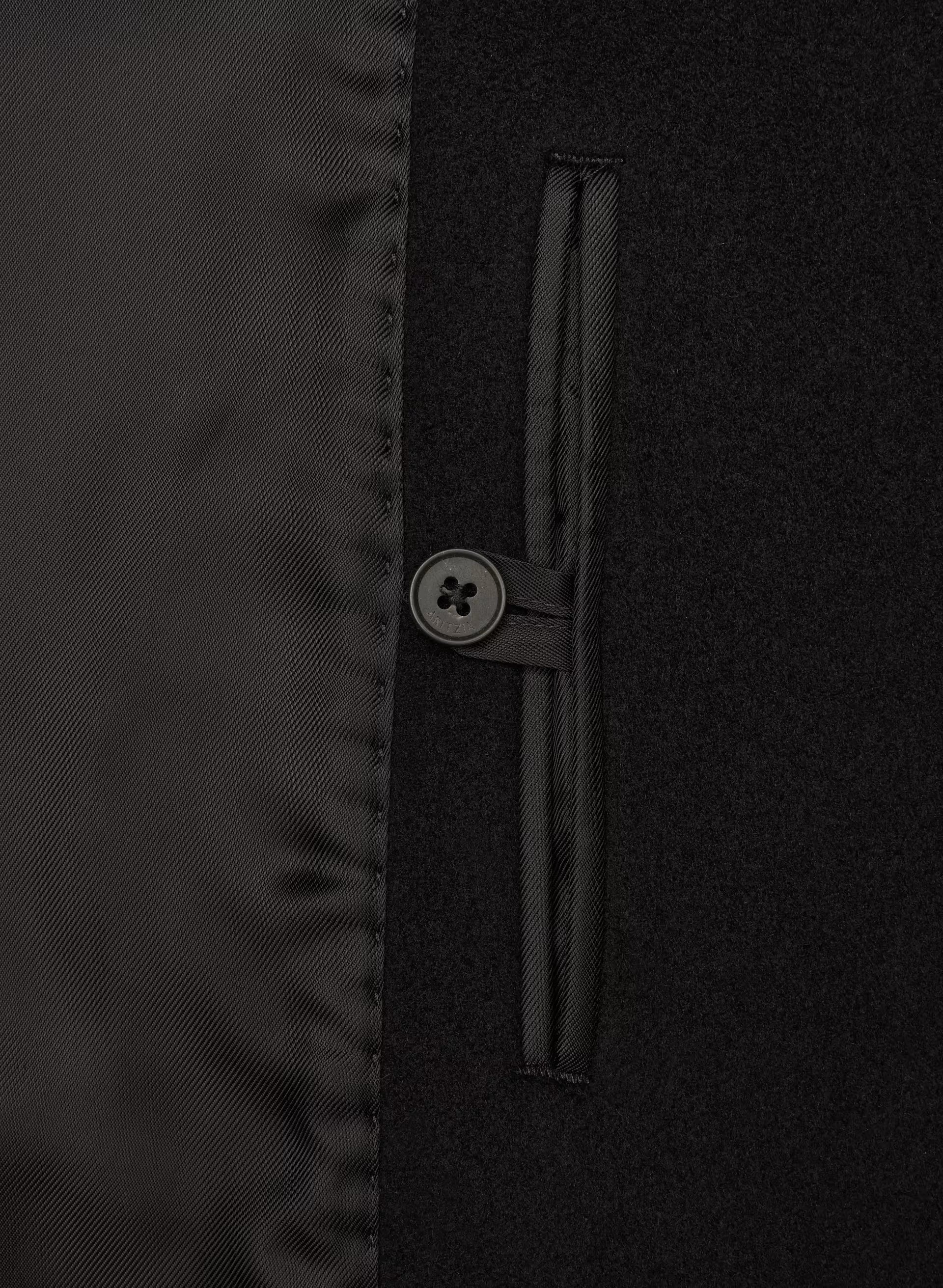 The Slouch™ Coat - Soft Wool Cashmere - BLACK