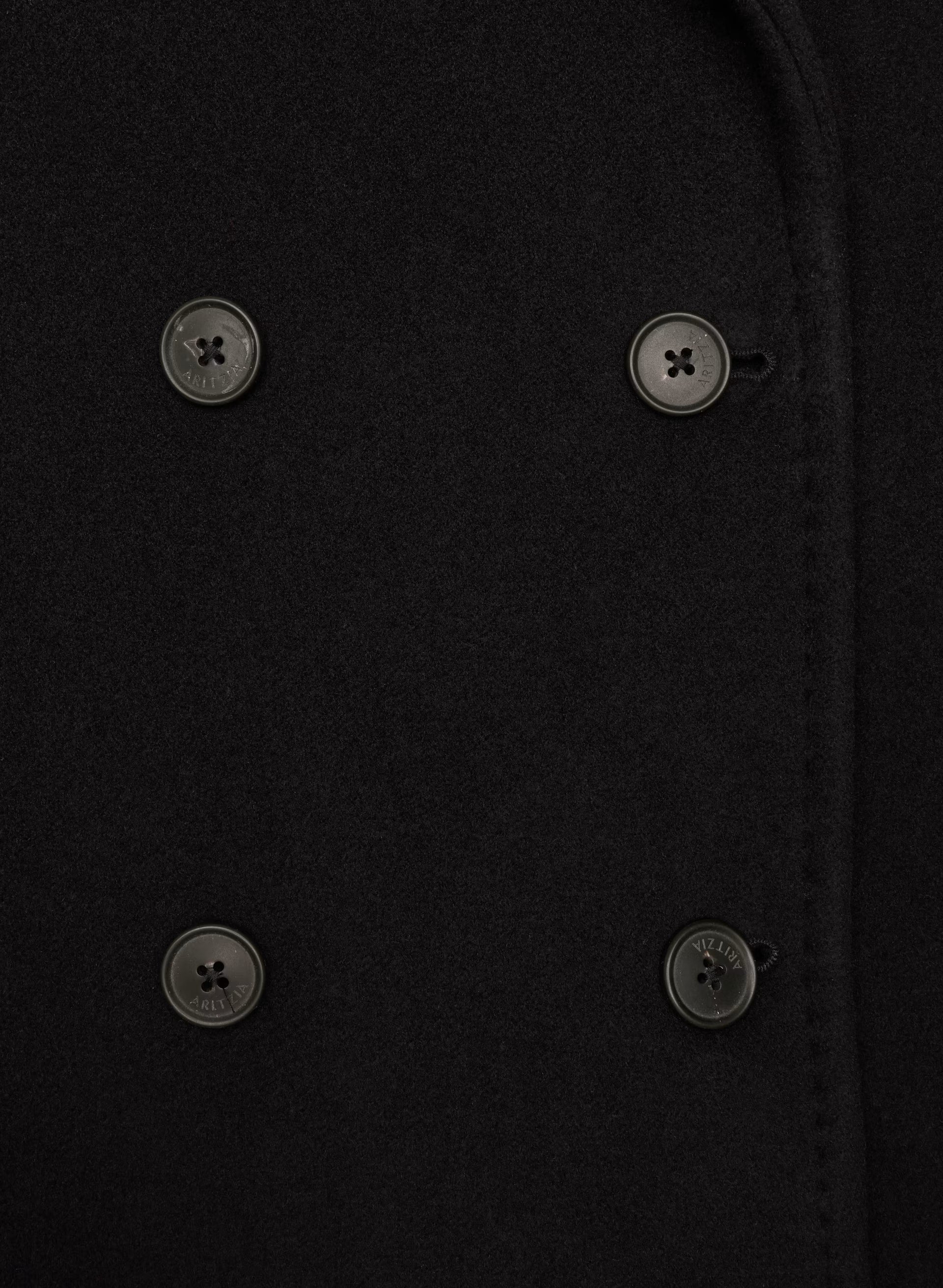 The Slouch™ Coat - Soft Wool Cashmere - BLACK