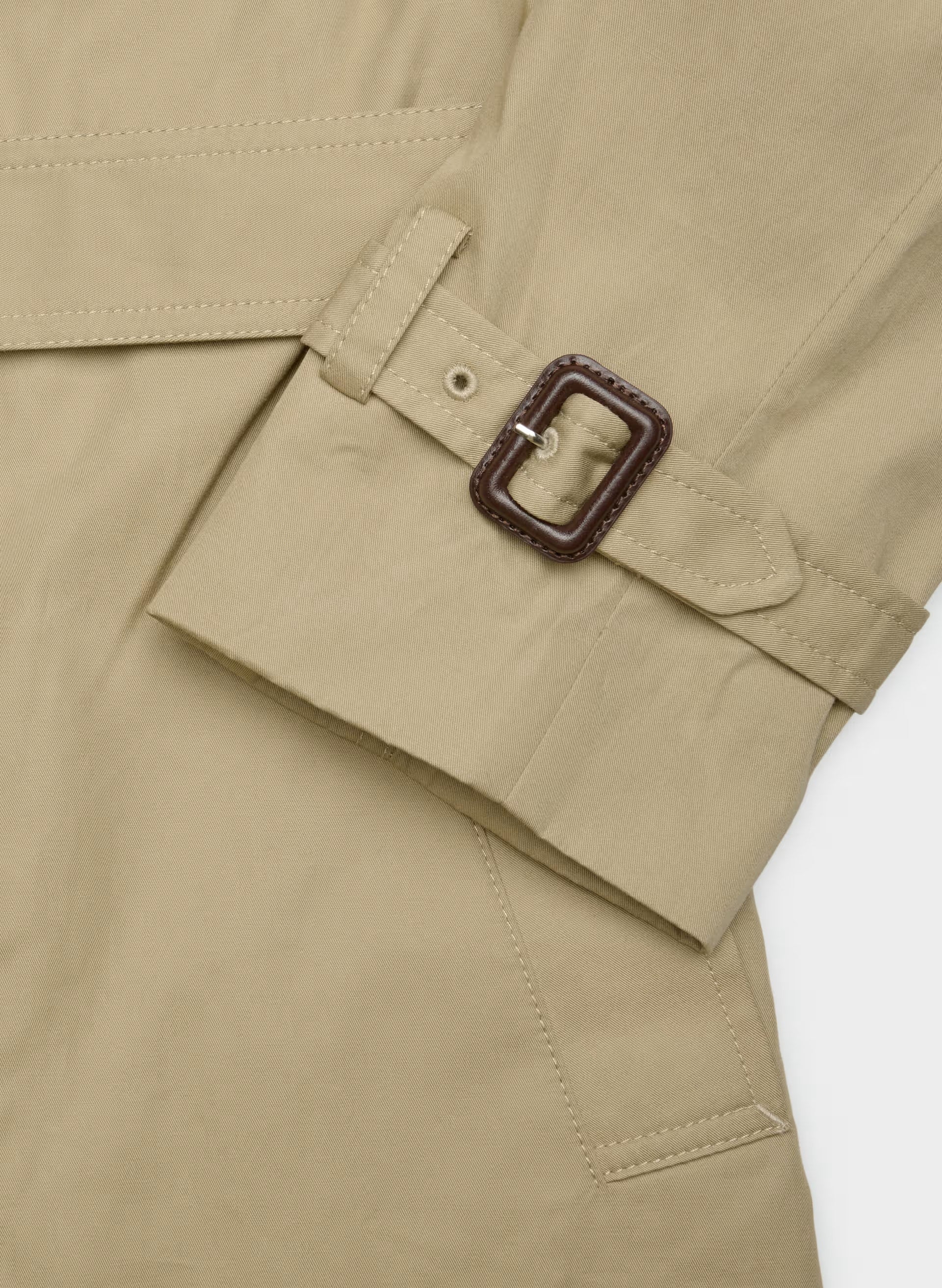 The Hemlock Trench Coat - City Twill - WICKER TAN
