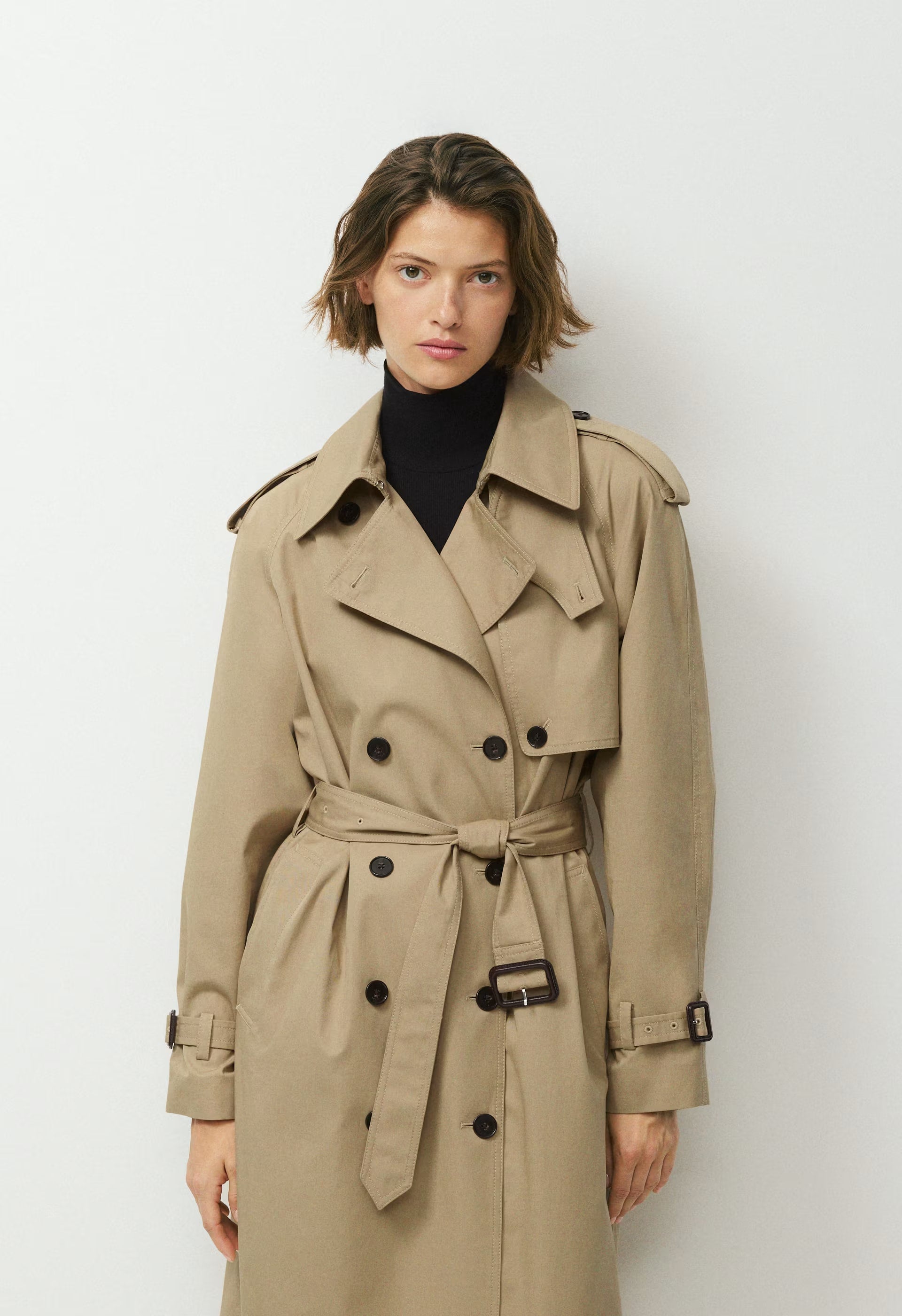 The Hemlock Trench Coat - City Twill - WICKER TAN