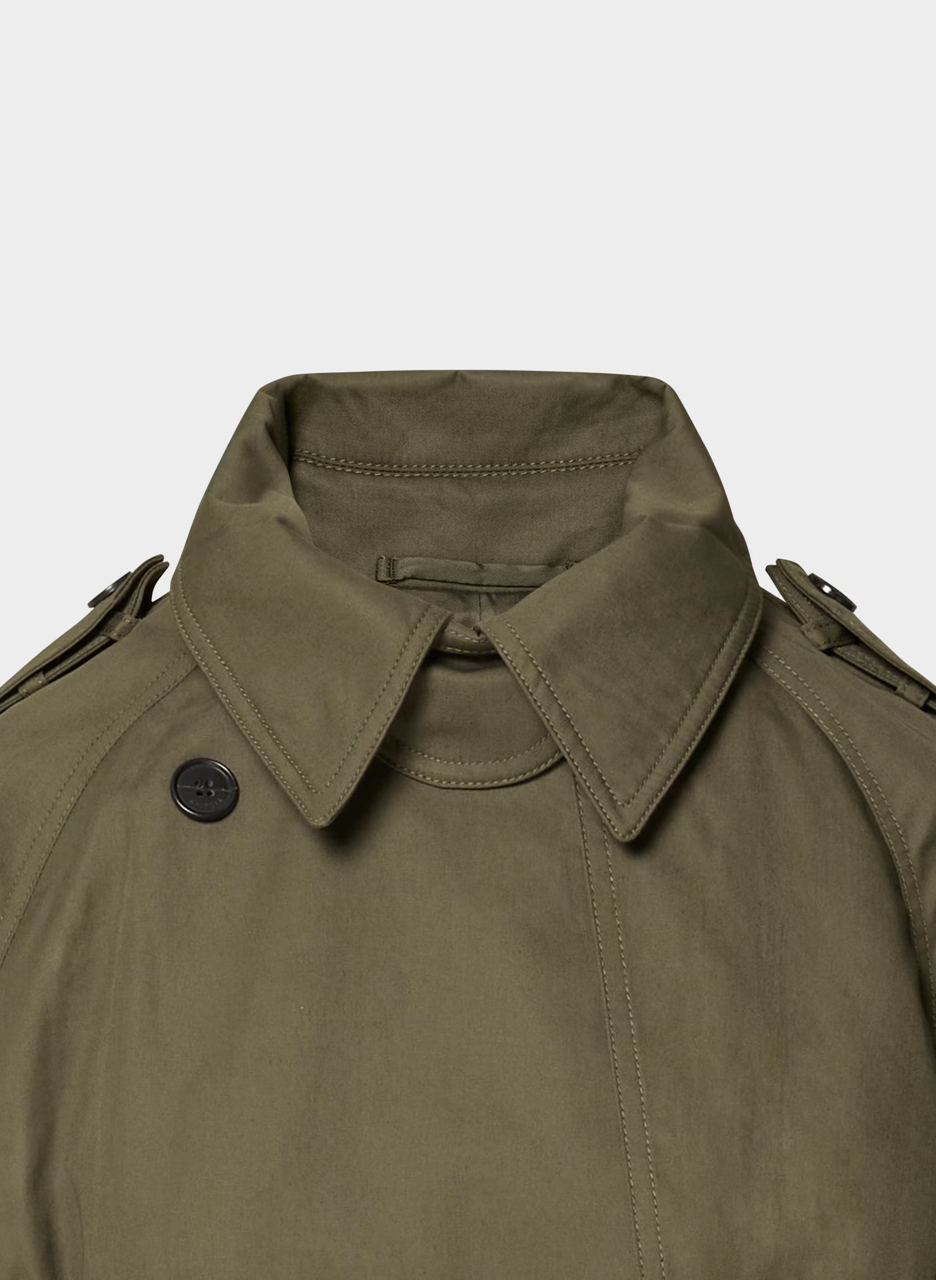 The Hemlock Trench Coat - City Twill - ATLAS OLIVE
