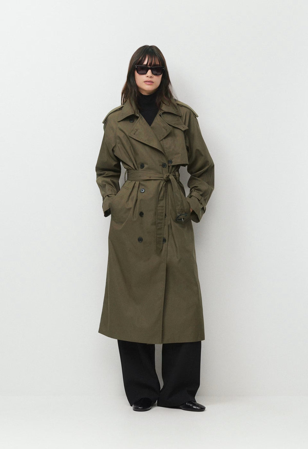 The Hemlock Trench Coat - City Twill - ATLAS OLIVE