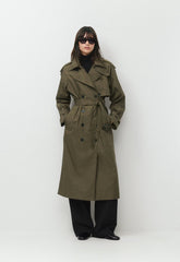 The Hemlock Trench Coat - City Twill - ATLAS OLIVE